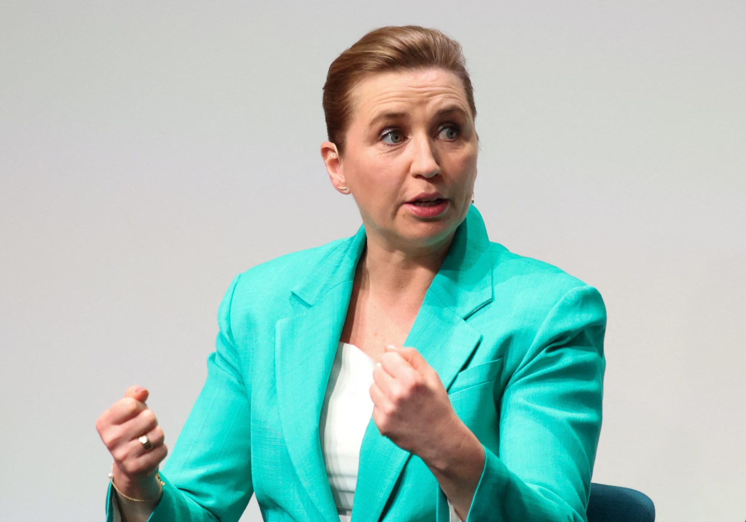 Mette Frederiksen, primera ministra de Dinamarca y líder del Partido Socialdemócrata (REUTERS/Leonhard Foeger)