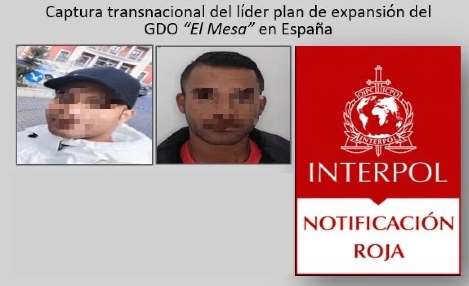 Operativo internacional de INTERPOL permitió la captura en España de un presunto cabecilla de “El Mesa”. - Crédito @FicoGutierrez/X