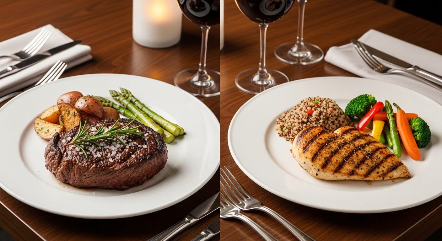 Organismos internacionales recomiendan evitar excesos y preferir métodos de cocción bajos en grasa para carne roja y pollo (Imagen Ilustrativa Infobae)