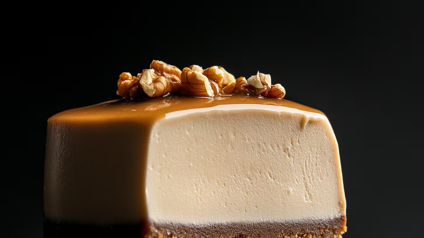 La base de este cheesecake sin horno se prepara con galletas de chocolate trituradas mezcladas con mantequilla derretida, logrando una textura crujiente. - (Imagen Ilustrativa Infobae)