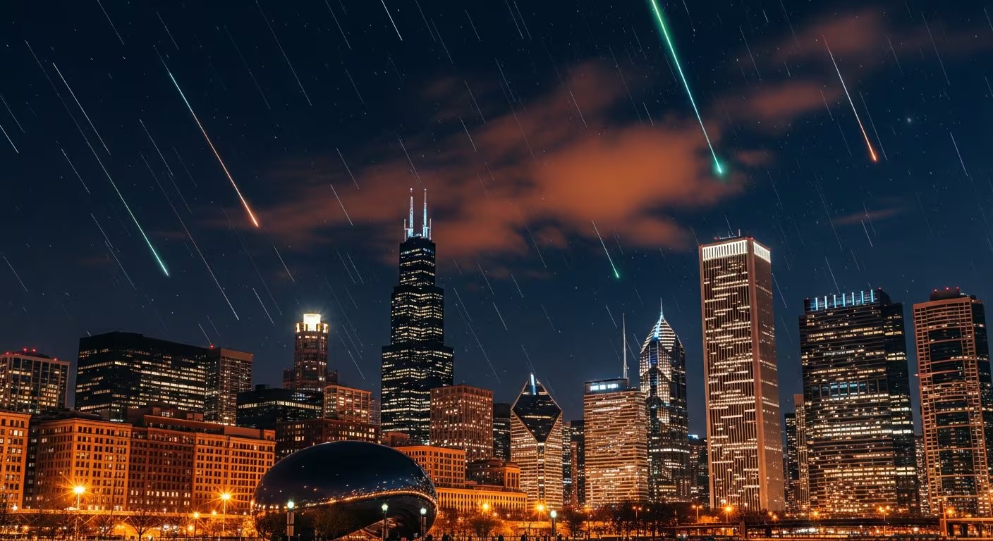 Las Líridas son reconocidas por la singularidad de sus estelas de polvo brillante y colorido, una característica poco común en otras lluvias meteoríticas (Imagen Ilustrativa Infobae)