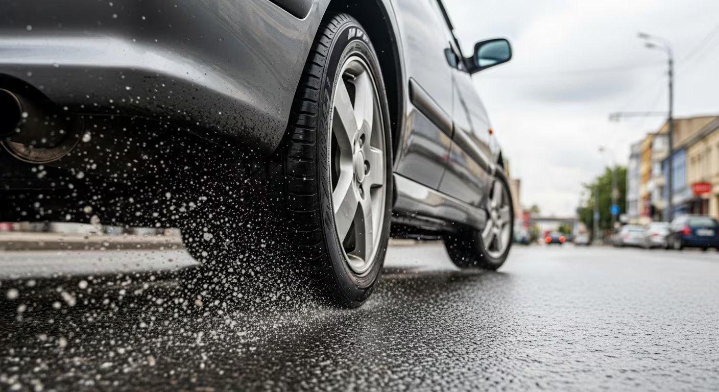 Las partículas de microplásticos, resultantes del roce de neumáticos y frenos, escapan a la mayoría de las regulaciones ambientales vigentes en el mundo (Imagen Ilustrativa Infobae)