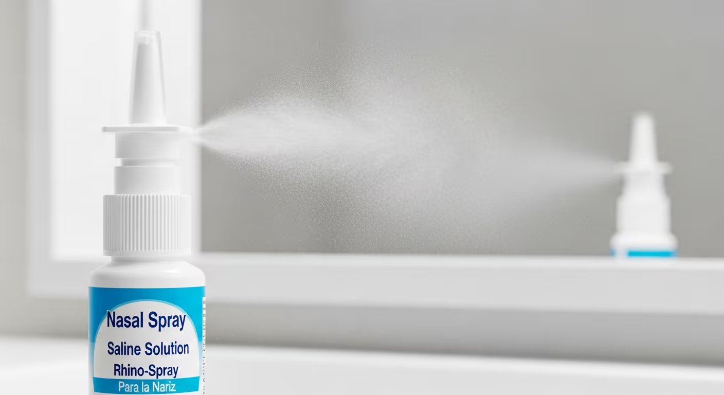 Los aerosoles nasales con solución salina ofrecen alivio rápido al disminuir la inflamación y mejorar el flujo de aire nasal (Imagen Ilustrativa Infobae)