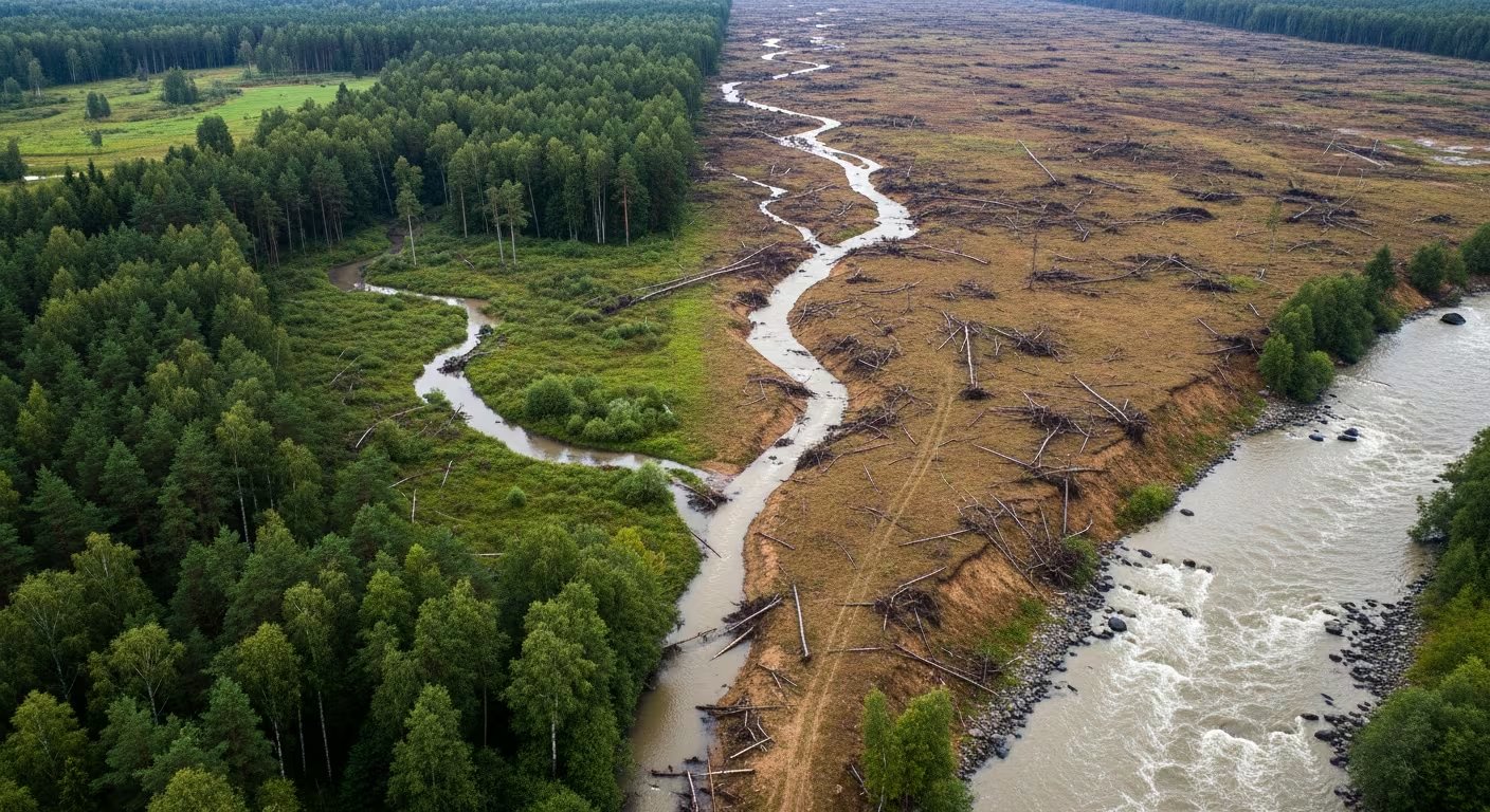 Fragmentar bosques densos en claros pequeños puede debilitar los mecanismos naturales de regulación hídrica en cuencas con baja cobertura forestal (Imagen Ilustrativa Infobae)