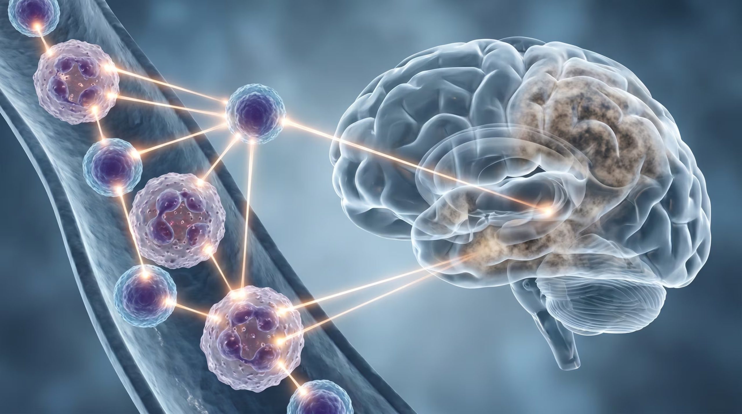 El sistema inmune y sus glóbulos blancos, como los neutrófilos, podrían desempeñar un papel en la inflamación cerebral relacionada con la demencia (Imagen Ilustrativa Infobae)