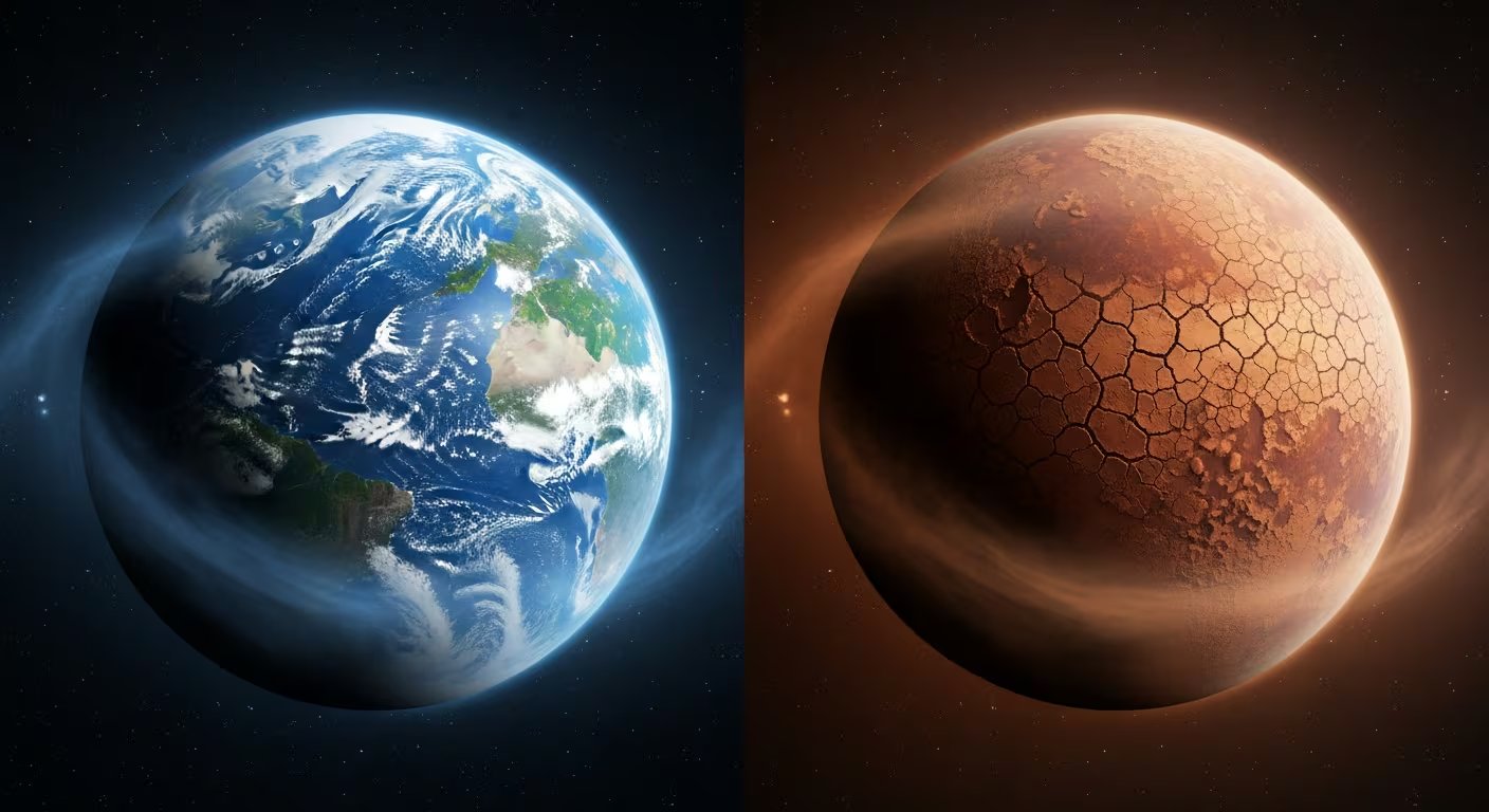 La investigación publicada en abril de 2026 redefine los criterios de habitabilidad y descarta los planetas áridos como entornos viables para la vida (Imagen Ilustrativa Infobae)