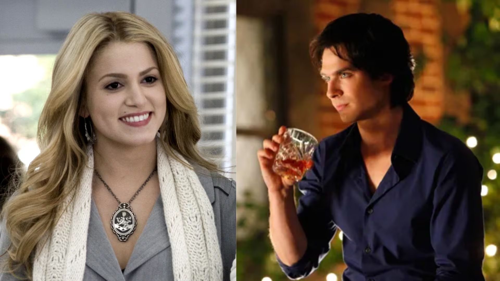 Nikki Reed (Crepúsculo) y su esposo Ian Somerhalder (The Vampire Diaries). Juntos protagonizaron dos de las sagas vampíricas más populares de la cultura pop (Composición fotográfica)