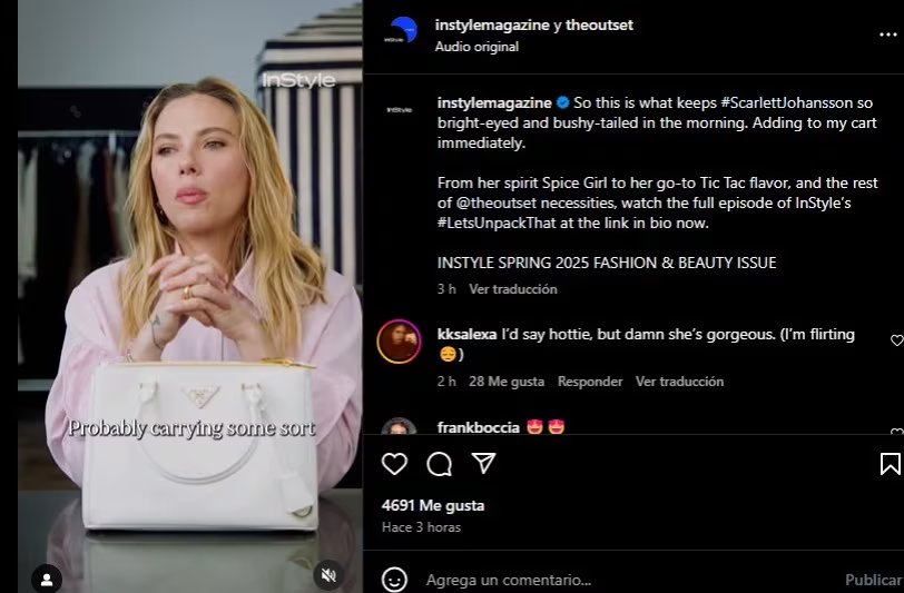 Scarlett Johansson fundó The Outset motivada por la necesidad de productos de calidad y transparencia para piel sensible, basados en la propia experiencia (Instagram/The Outset)