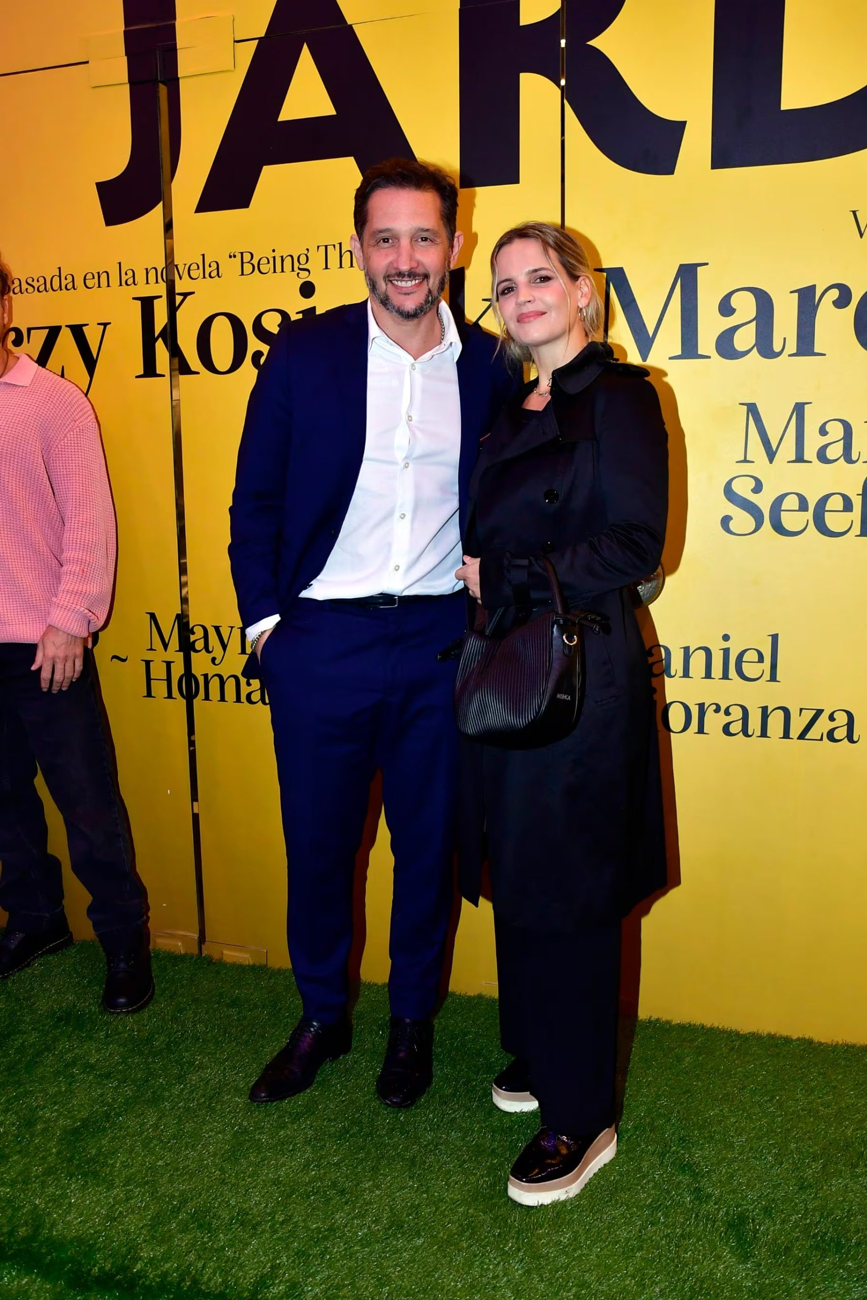 El periodista Germán Paoloski y la actriz Sabrina Garciarena 