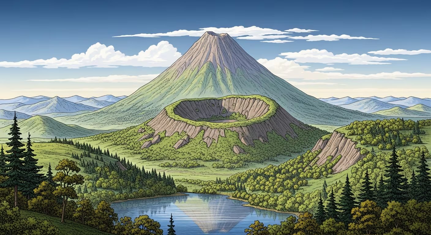 El volcán de Methana acumula magma en profundidad pese a su aparente inactividad superficial (Imagen Ilustrativa Infobae)