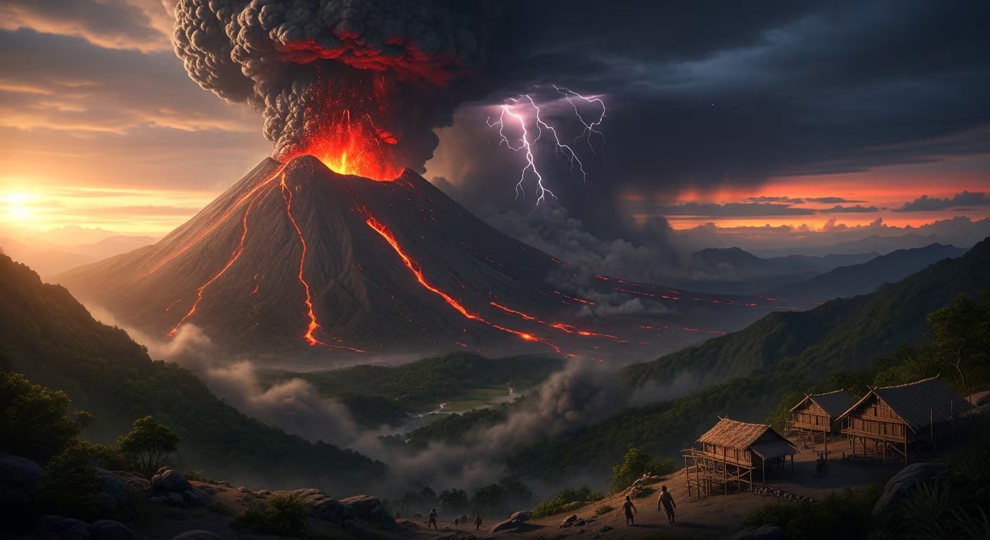 El magma continuó formándose bajo Methana sin llegar a la superficie durante milenios (Imagen Ilustrativa Infobae)