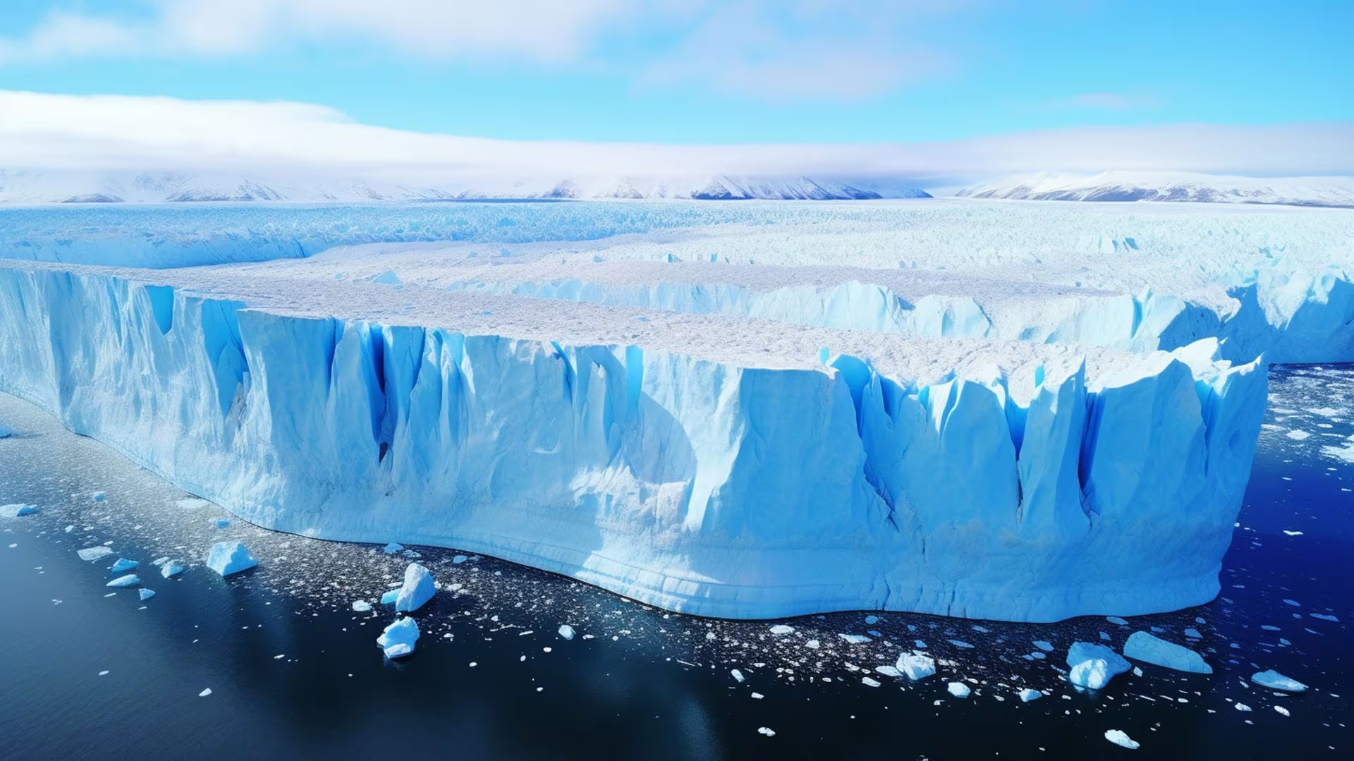 La radiación askariana surge cuando las cascadas de partículas de rayos cósmicos penetran las capas más superficiales del hielo, generando frentes de electrones (Imagen ilustrativa Infobae)