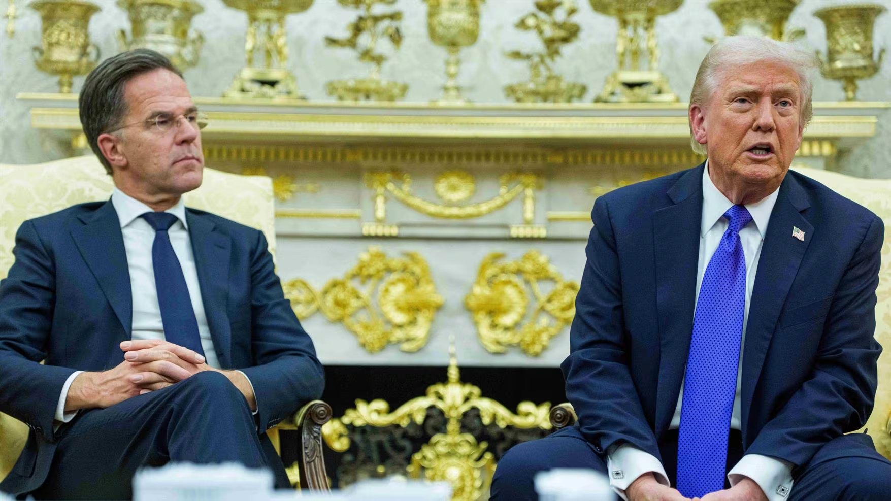  Trump y Rutte en la Casa Blanca 