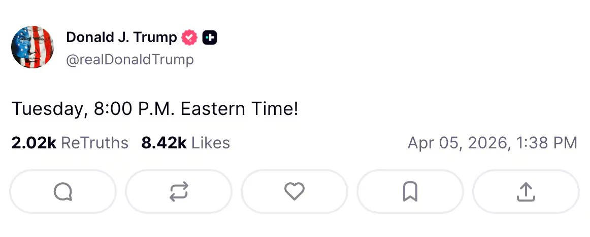 El enigmático mensaje publicado por Trump en Truth Social