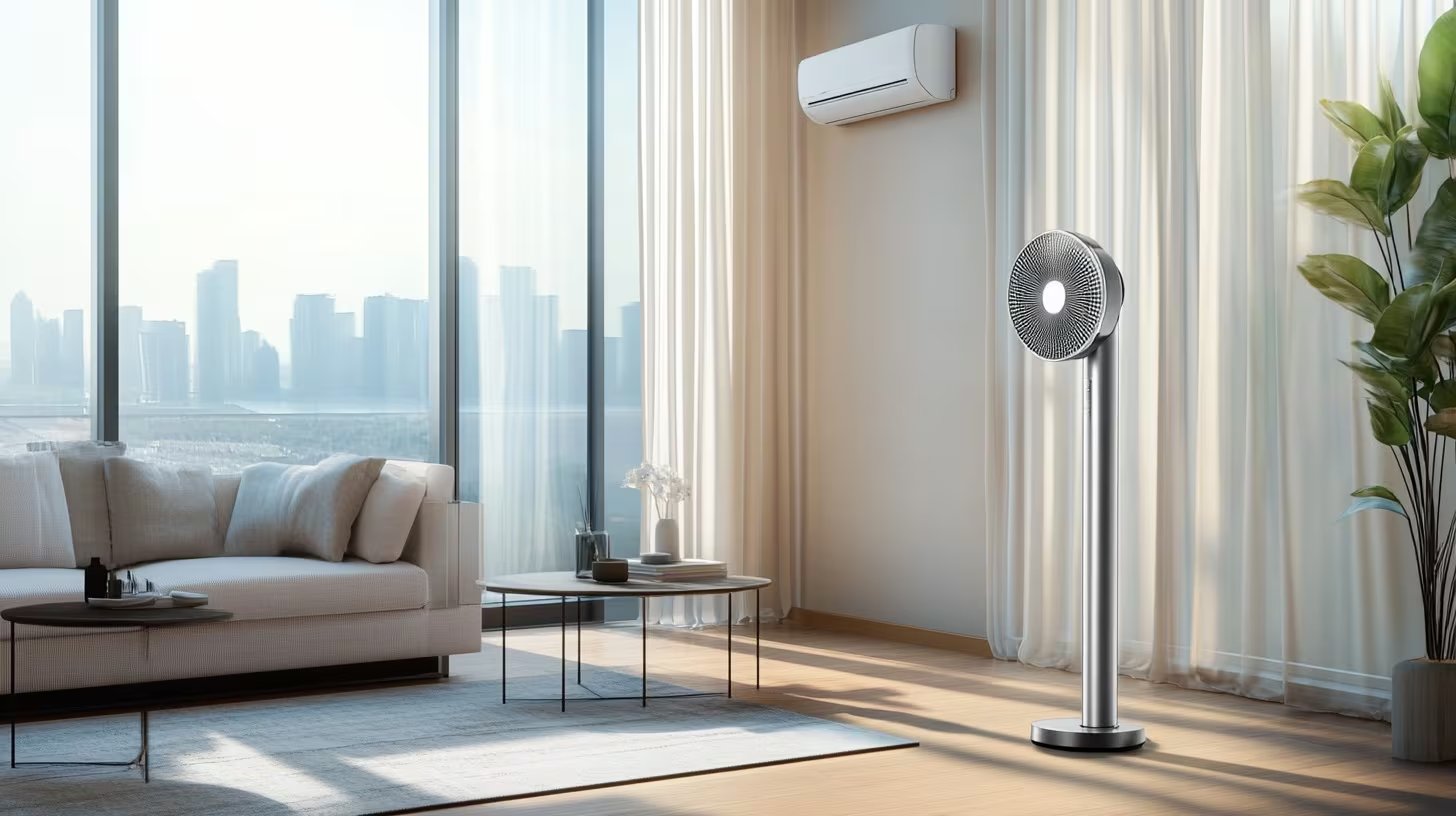 El uso de ventiladores puede reducir la dependencia del aire acondicionado y ayudar a distribuir mejor el aire frío en la vivienda. (Imagen Ilustrativa Infobae)