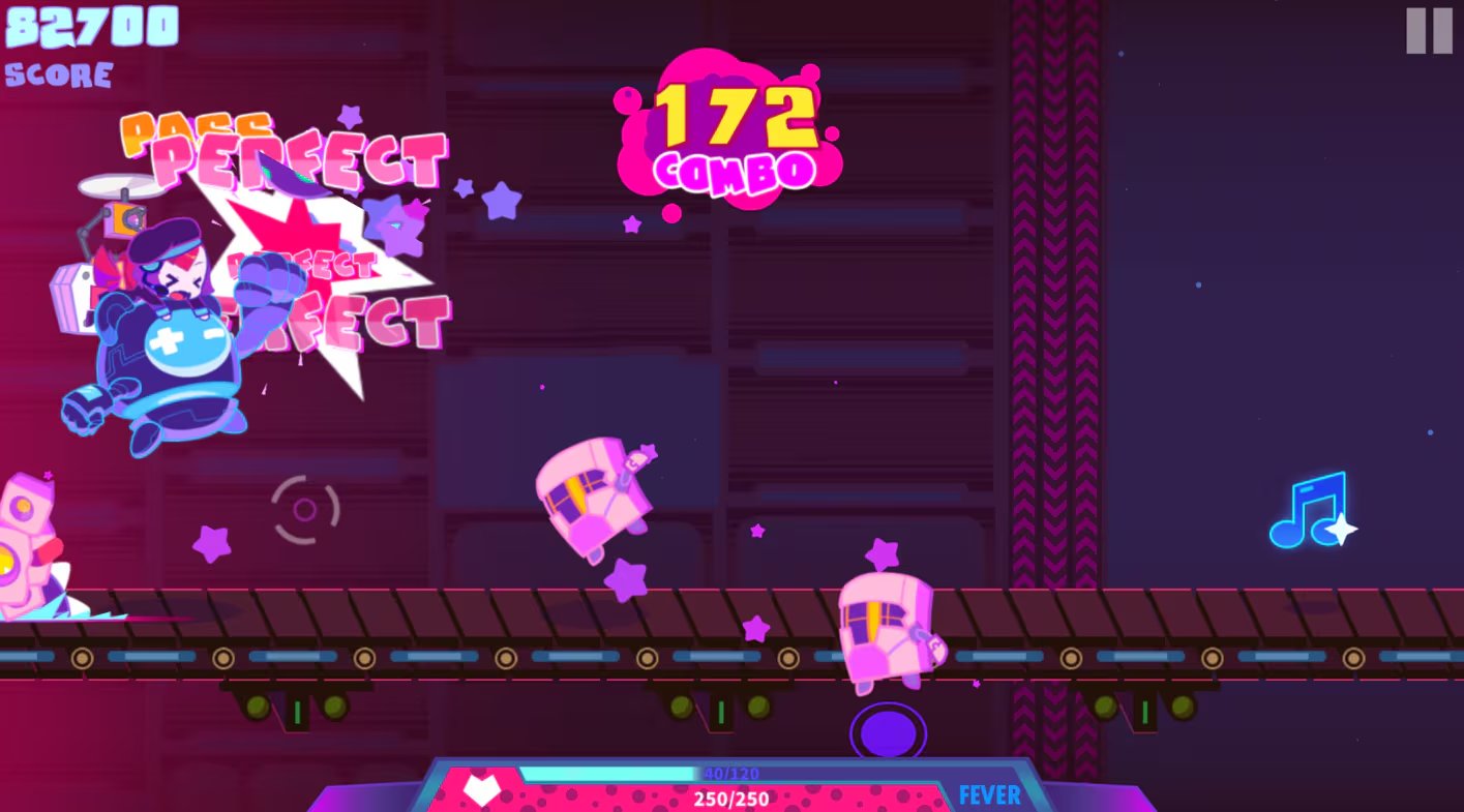 Muse Dash cuenta con varios niveles y podrías disfrutar de la música.