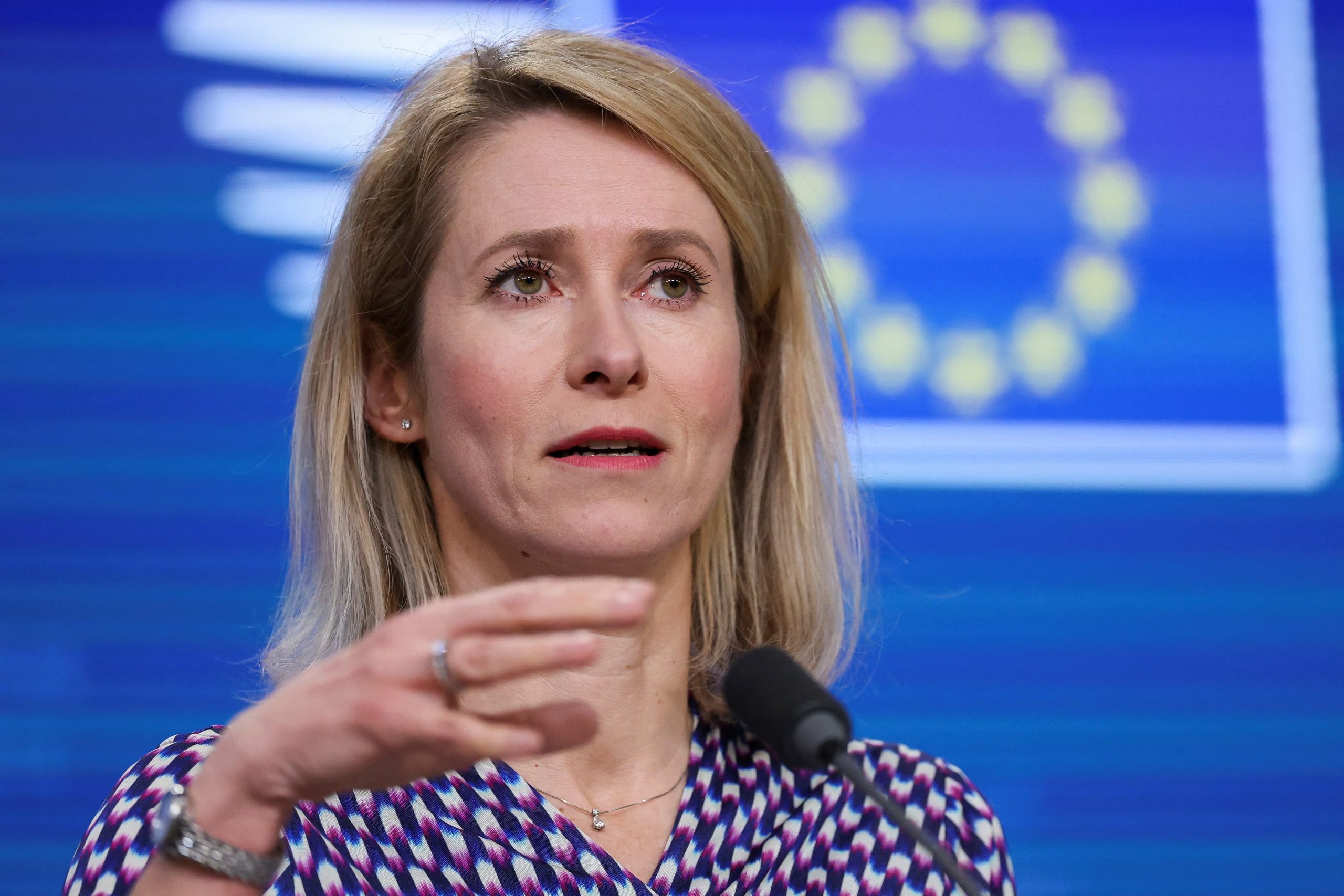 La Alta Representante de la UE para Asuntos Exteriores y Política de Seguridad, Kaja Kallas, interviene durante una rueda de prensa (REUTERS/Omar Havana)