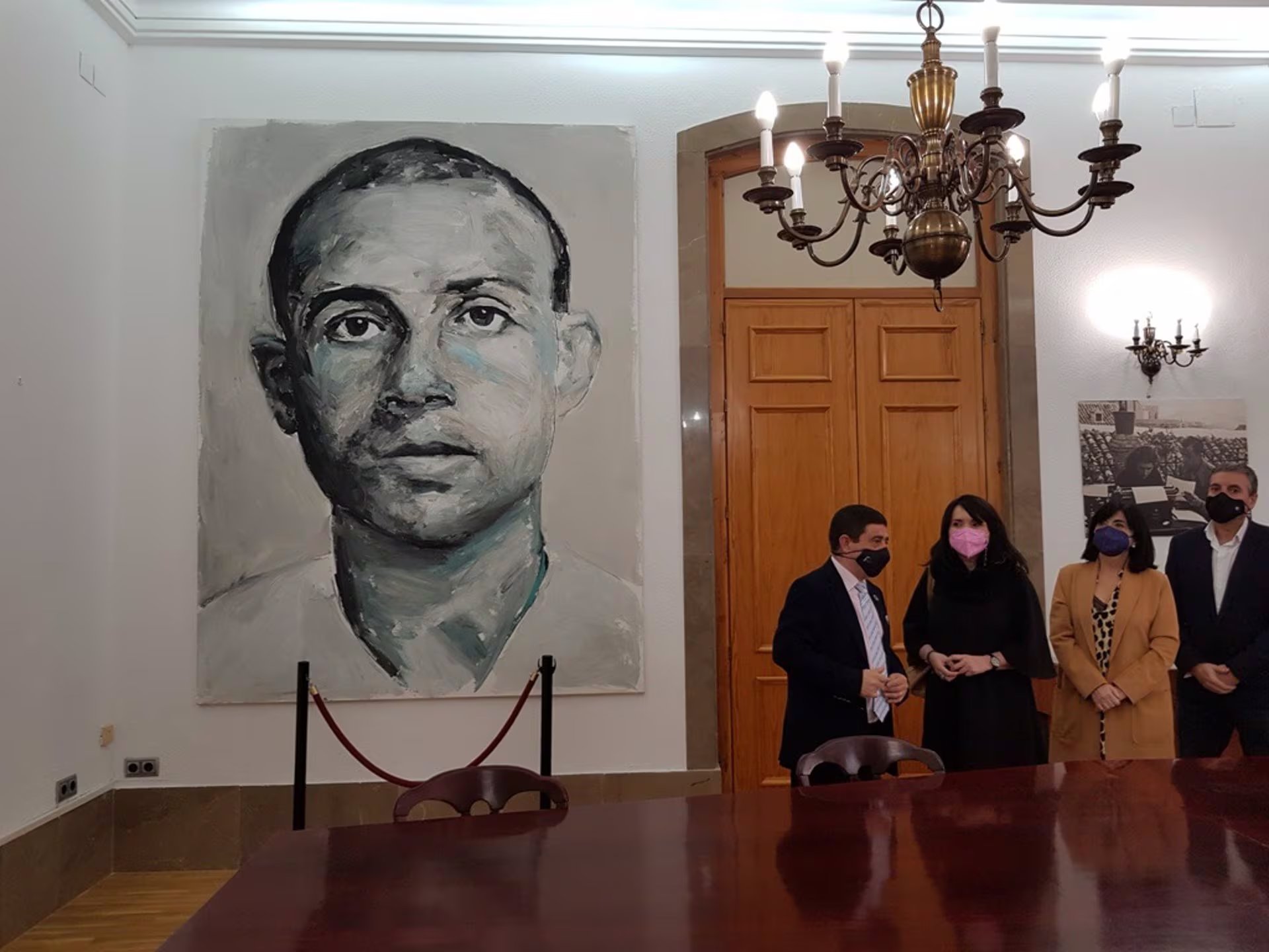 Hernández en un cuadro en la diputación de Jaén, España (Foto: Europa Press)