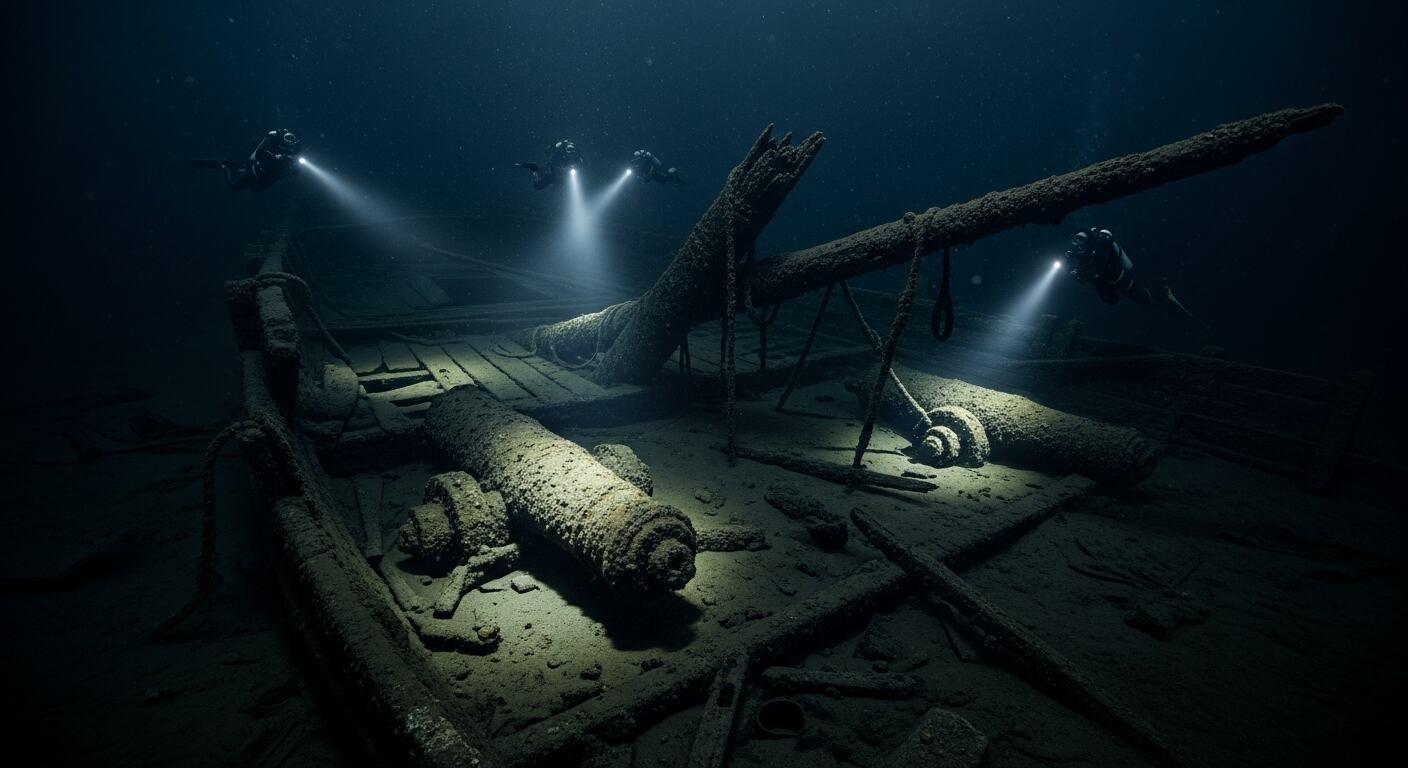 El rescate del Dannebroge bajo el puerto de Copenhague aporta hallazgos inéditos sobre las guerras napoleónicas y la arqueología submarina danesa (Imagen Ilustrativa Infobae)