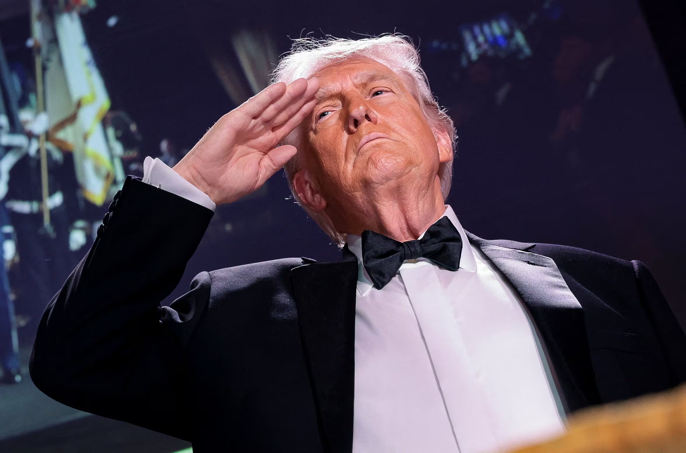 Donald Trump en la cena de los corresponsales de la Casa Blanca antes del ataque perpetrado por Cole Tomas Allen