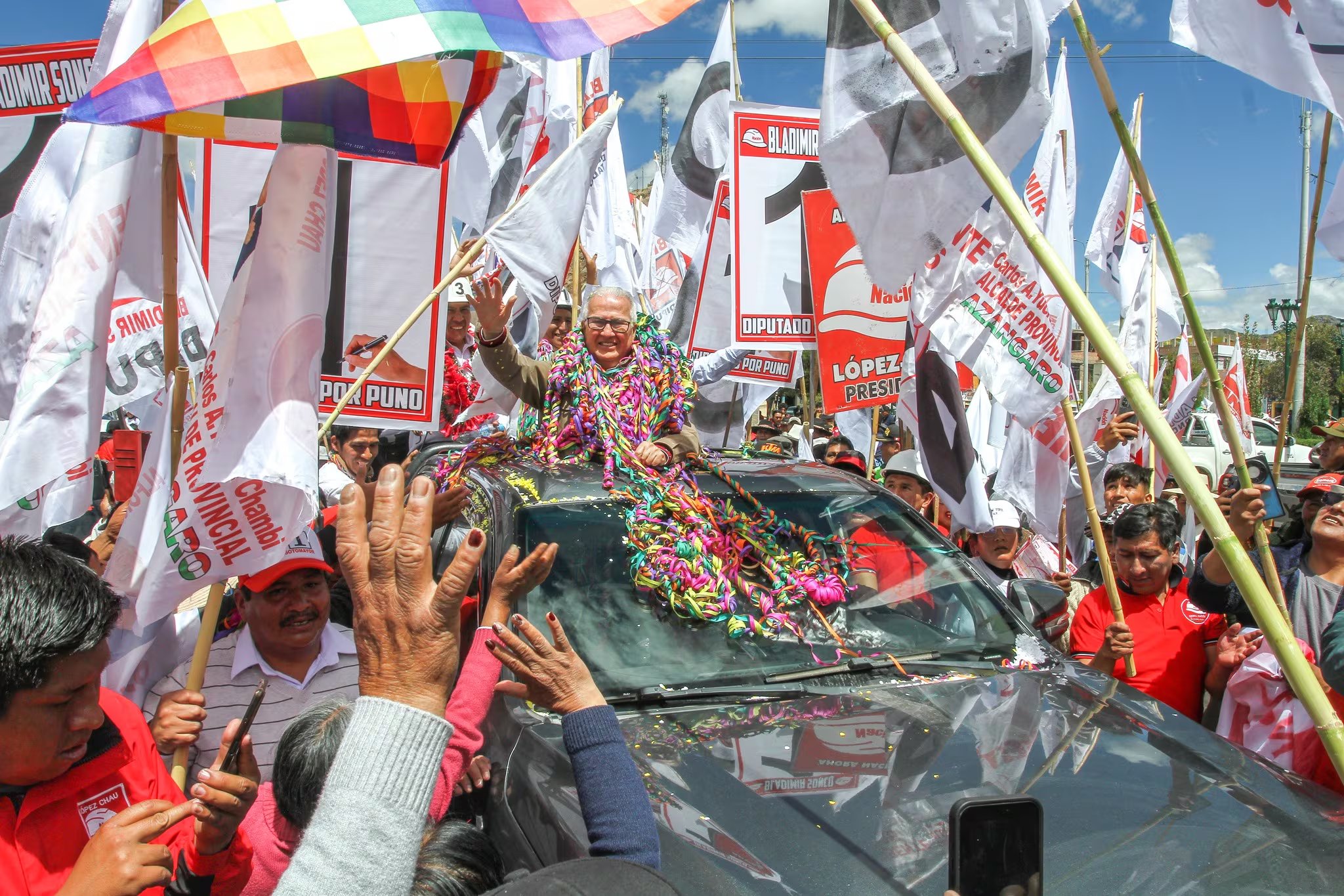 El candidato concentró su campaña en Puno y alista su cierre en Lima, con énfasis en descentralización. (Difusión)