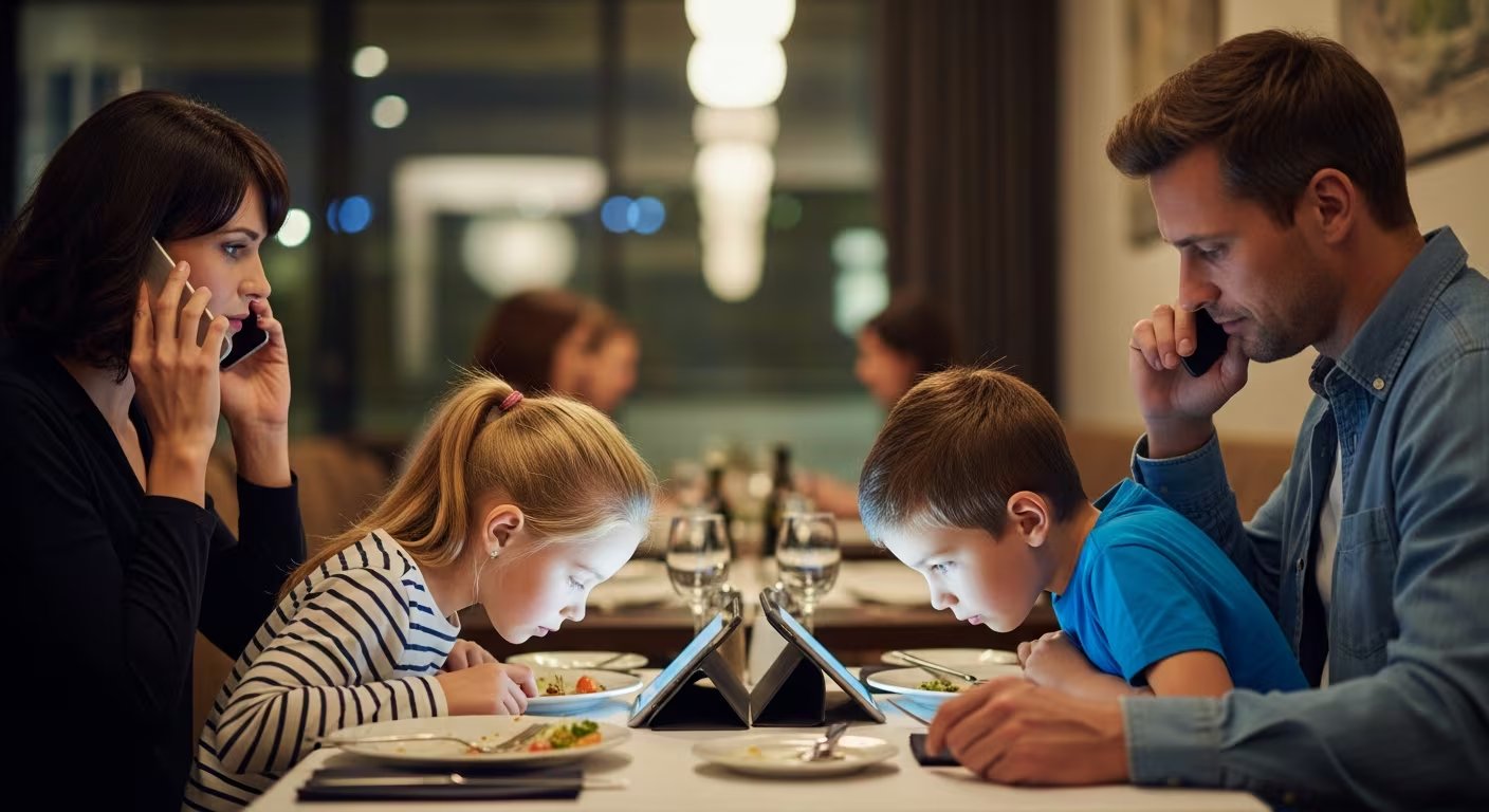 La tecnología no debería ser eliminada de manera definitiva, sino equilibrarla con las actividades de los niños. (Imagen Ilustrativa Infobae)