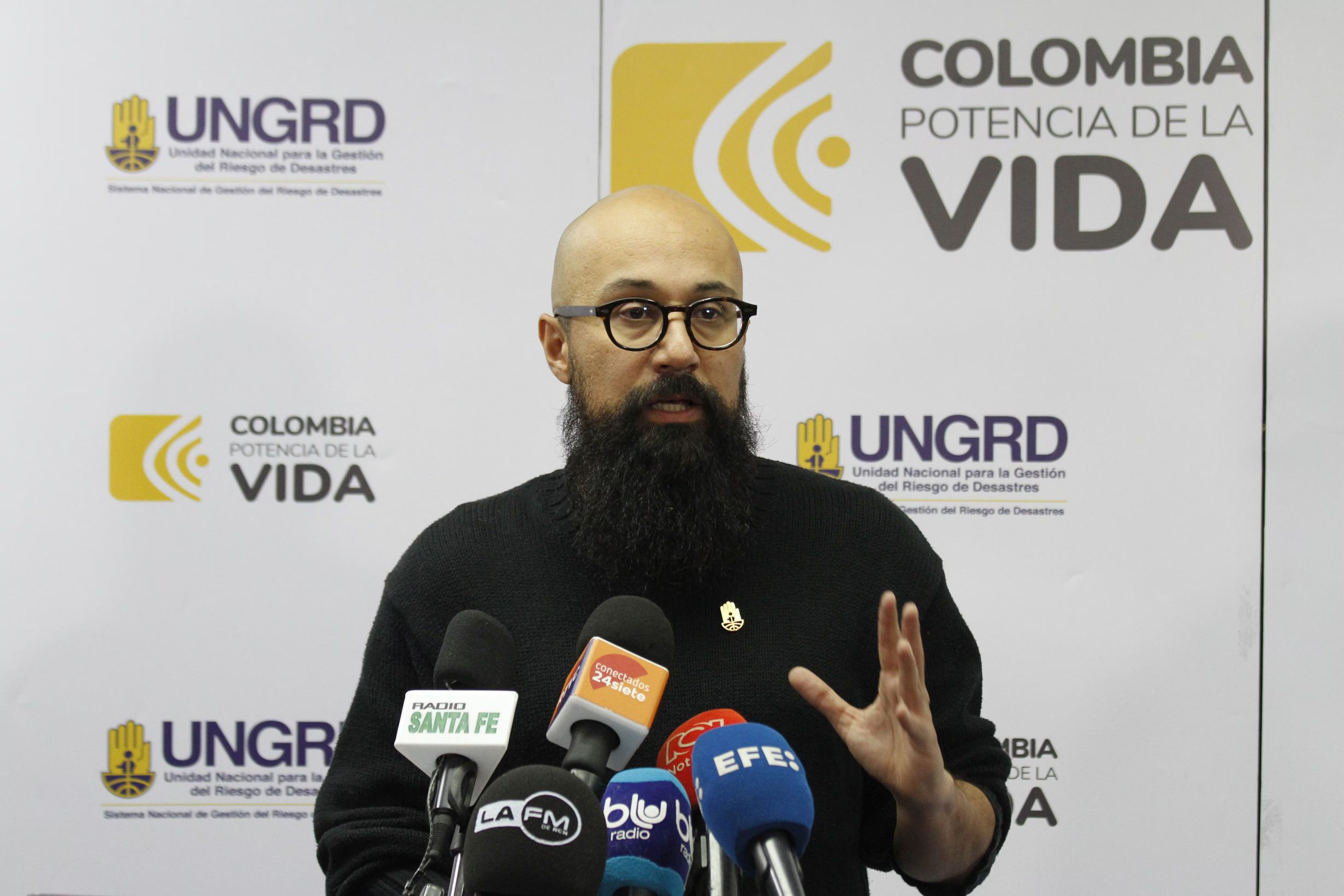 Carlos Carrillo - El funcionario explicó que la denuncia no involucra directamente a la UNGRD, sino a actuaciones dentro del Fondo Adaptación, aunque advirtió que parte del equipo actual fue vinculado recientemente a esa entidad | EFE/Juan Diego López
