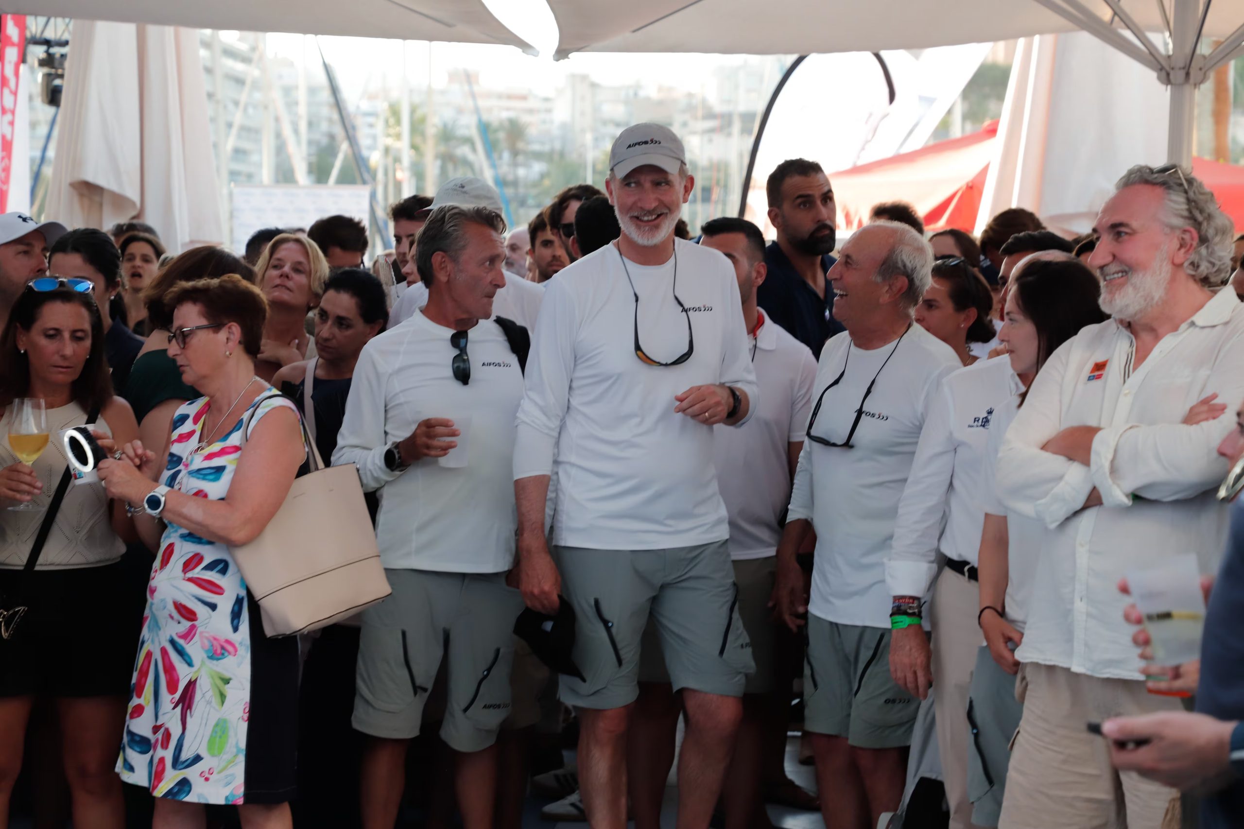 El Rey Felipe VI en el concierto de Jaime Anglada en el Club Naútico de Palma, a 31 de Julio de 2024, en Palma de Mallorca, Mallorca, Baleares (España). (Raúl Terrel / Europa Press)
