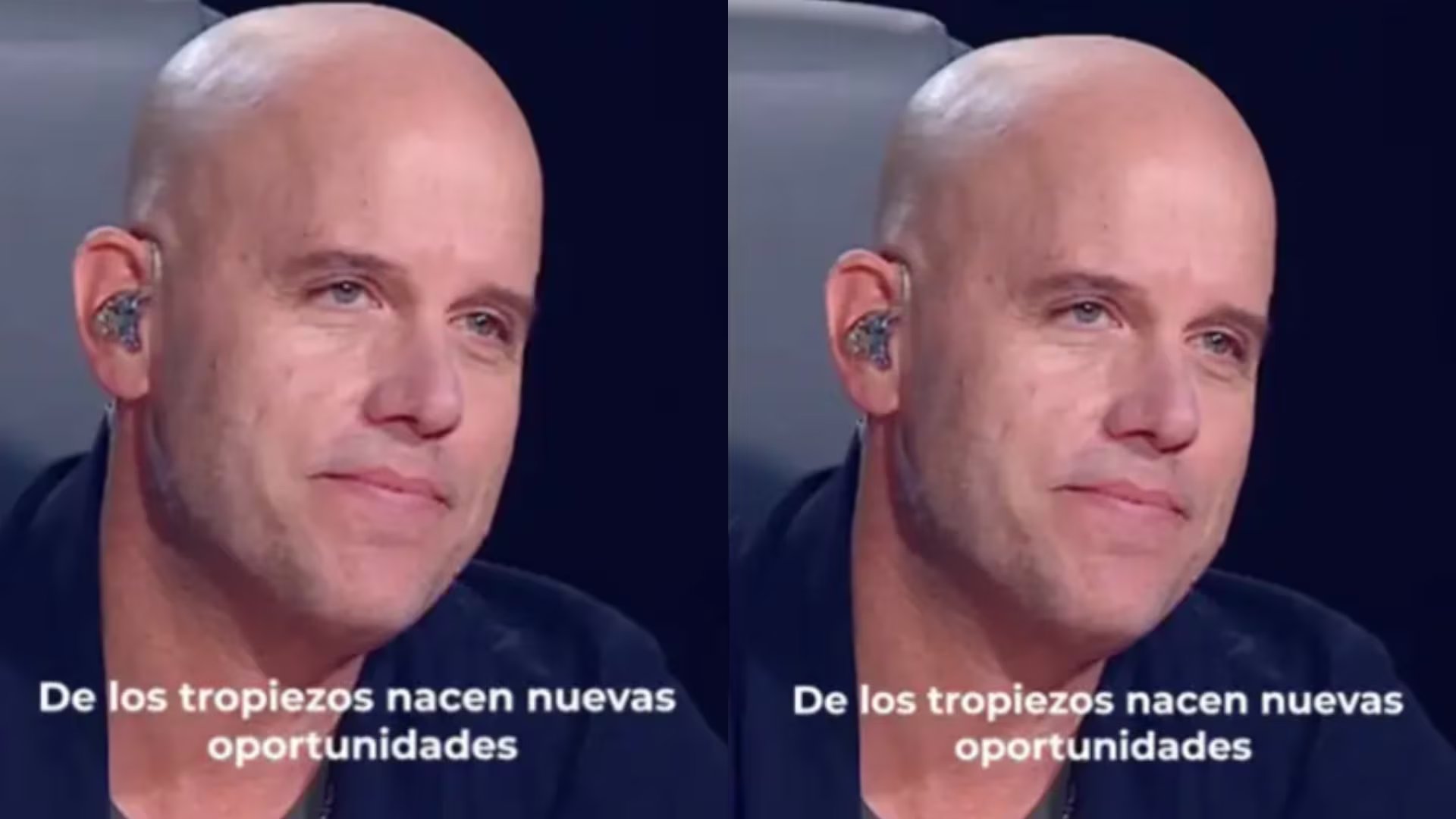 Gian Marco da consejo a participante con un testimonio de vida. Captura/ A otro nivel