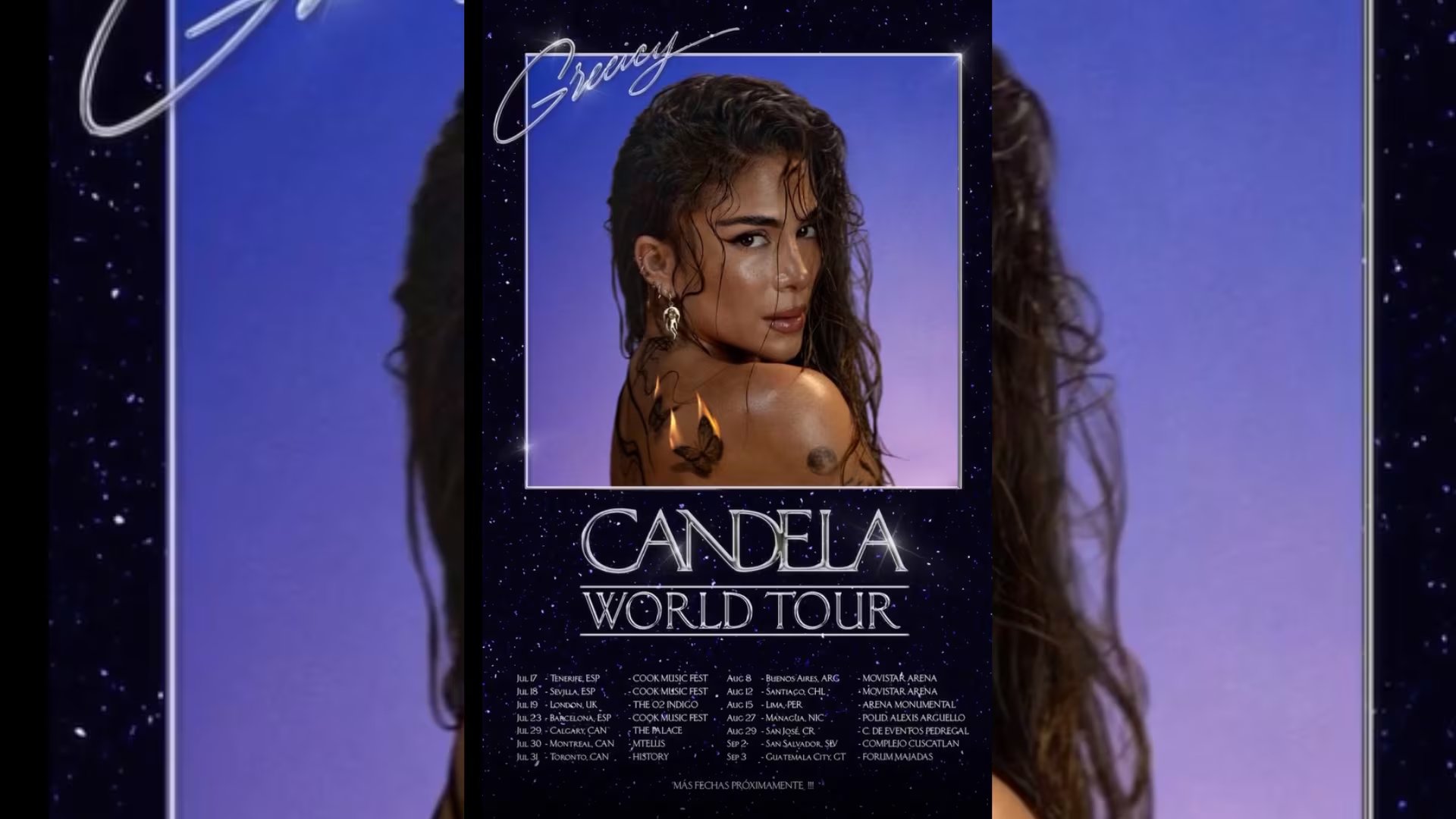 Greeicy llevará su nueva gira mundial a escenarios de Europa, Canadá y Latinoamérica - crédito @greeicy / Instagram