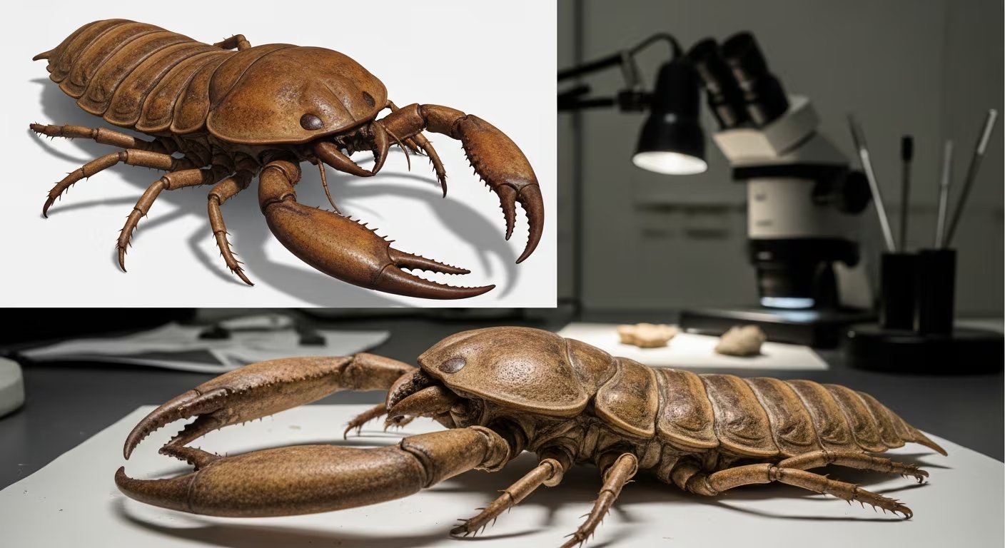 La morfología de Megachelicerax cousteaui revela una complejidad anatómica temprana en los artrópodos marinos del Cámbrico (Imagen Ilustrativa Infobae)