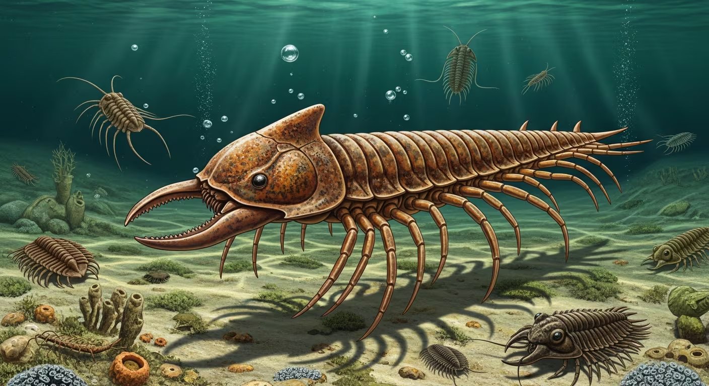 Este fósil de 500 millones de años demuestra que los quelicerados habitaban los océanos del Cámbrico medio, mucho antes de lo pensado (Imagen Ilustrativa Infobae)