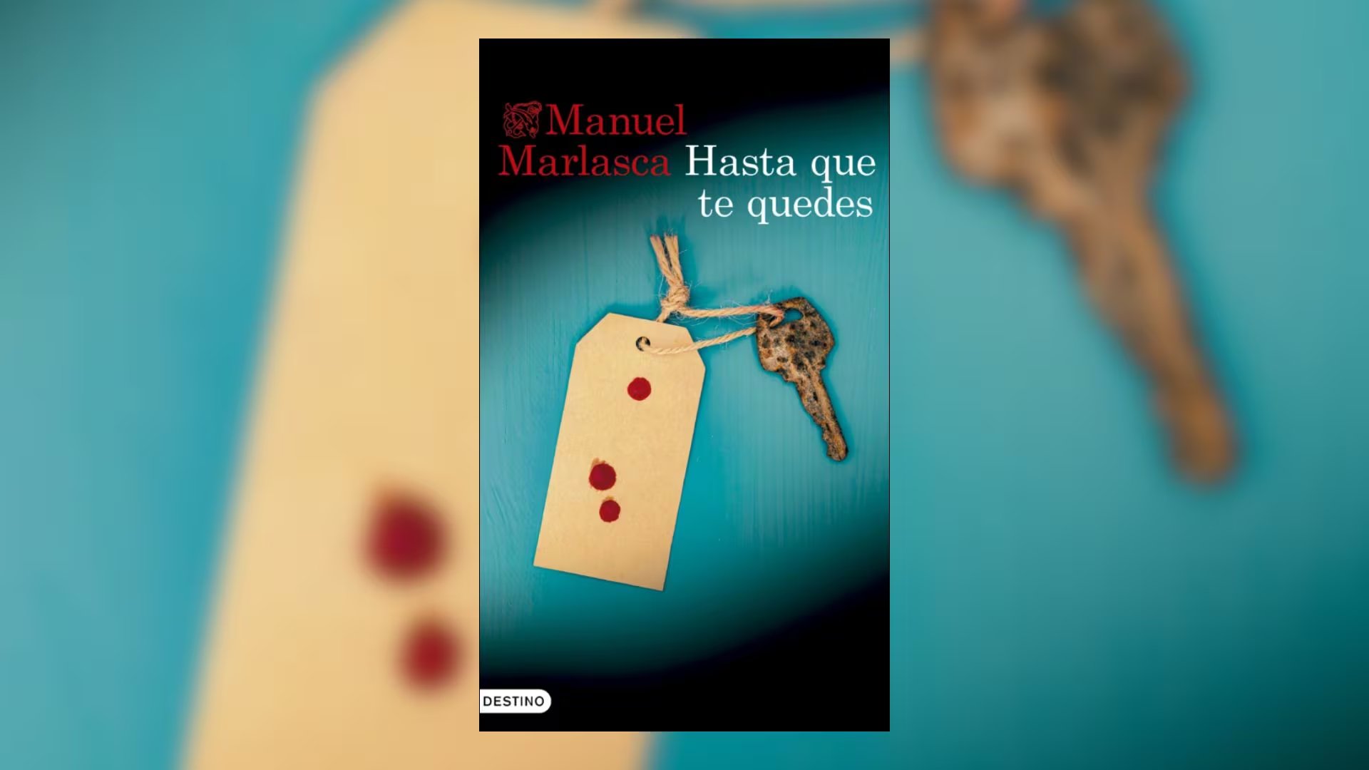 Cubierta de 'Hasta que te quedes', la nueva novela de Manuel Marlasca. (Destino)