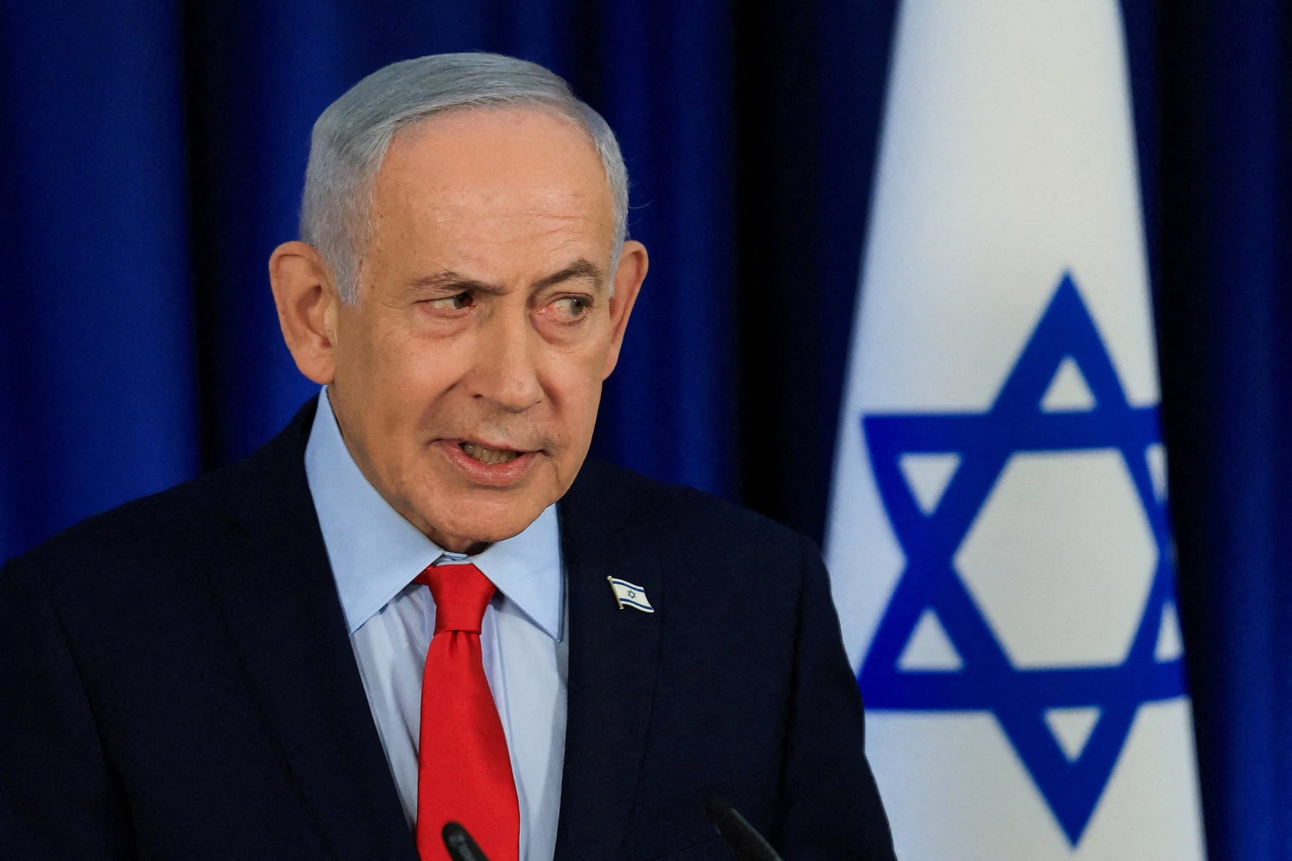 El primer ministro israelí, Benjamin Netanyahu, habla durante una rueda de prensa (REUTERS)