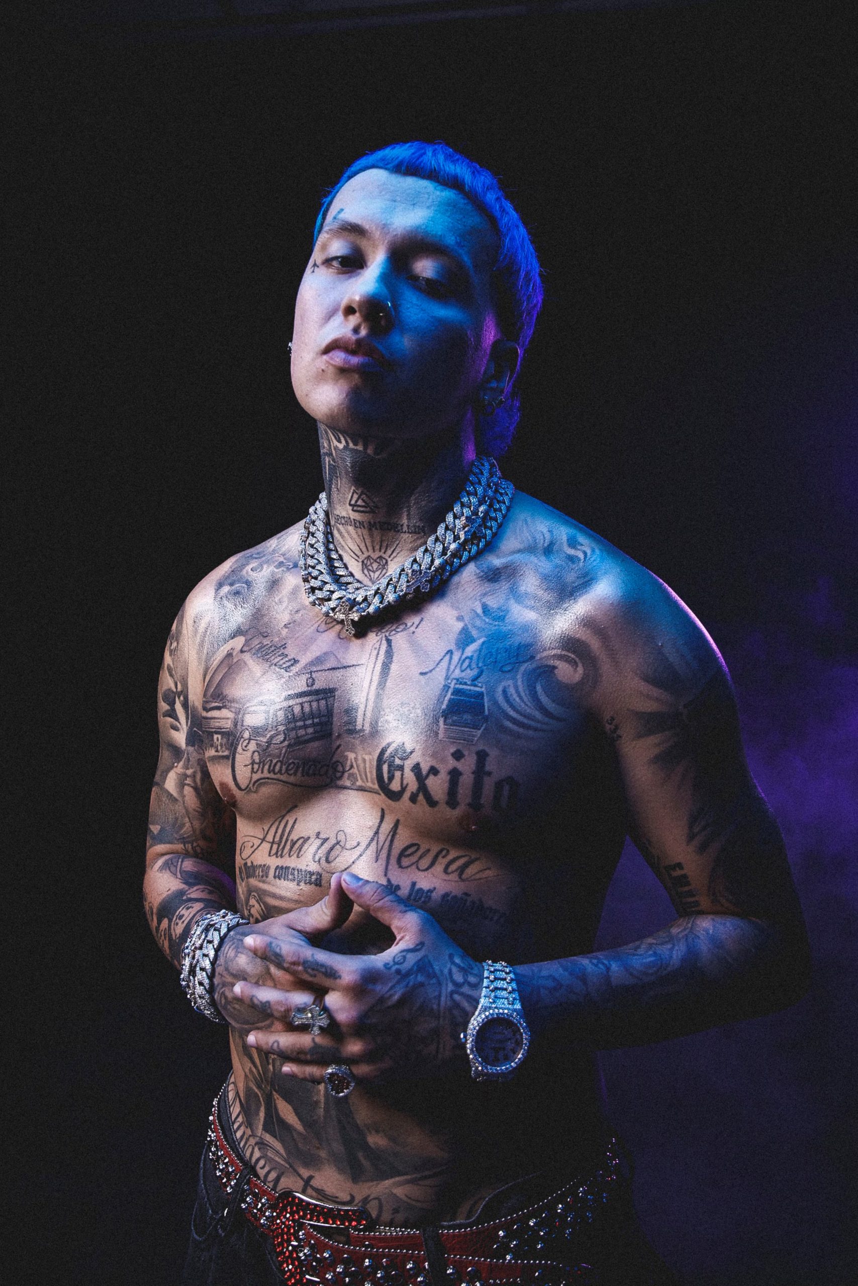 Blessd habría reaccionado de manera desfavorable a presentación de Karol G para Ryan Castro en Coachella - crédito cortesía Blessd