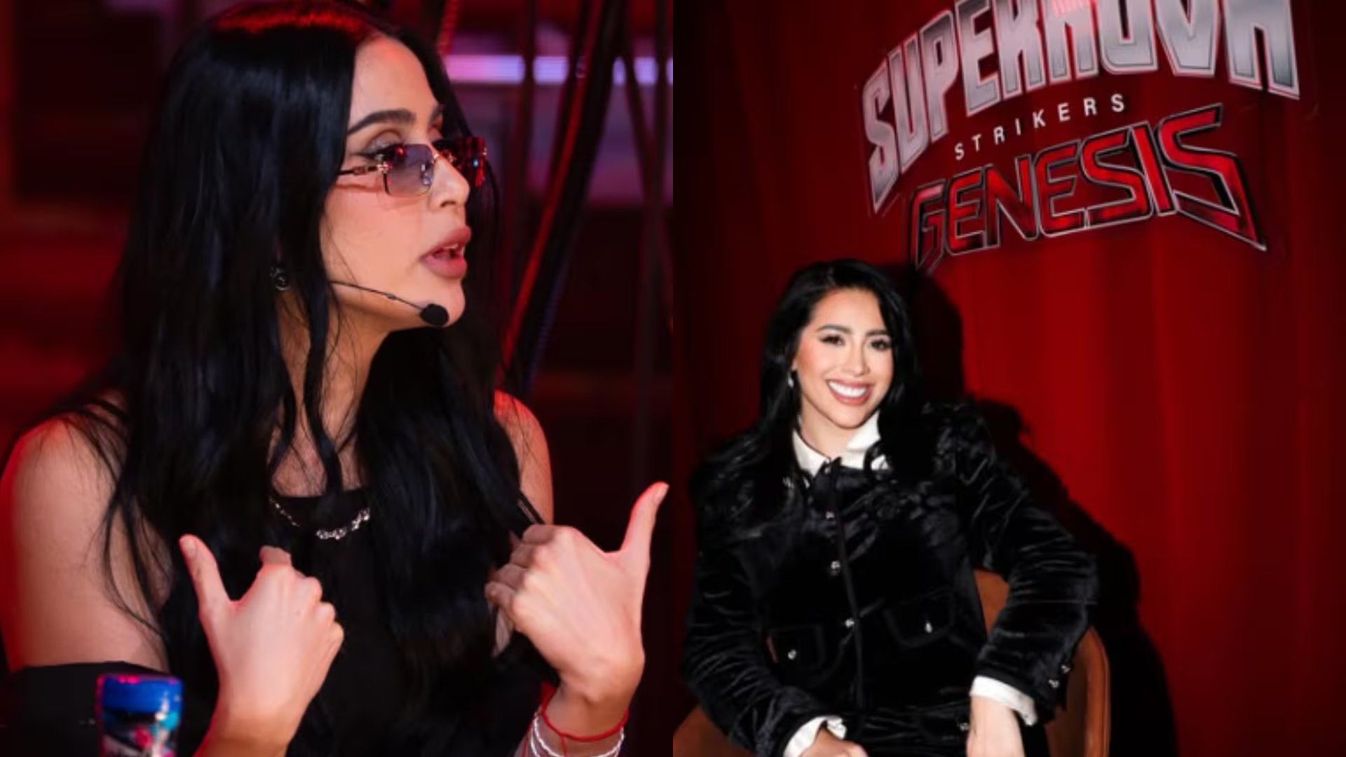 La cartelera de Supernova Genesis debió reorganizarse tras el retiro de Villalobos, generando expectativa por el enfrentamiento Karely Ruiz vs Kim Shantal. - (Instagram/@lupitavillalobossbeltran//@kimshantal)