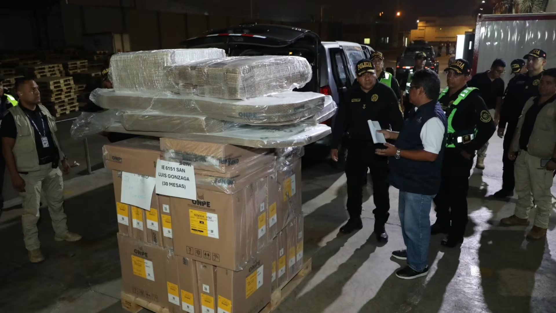 ONPE aseguró que la preparación y traslado del material electoral a los colegios de San Juan de Miraflores, Lurín y Pachacámac| ONPE