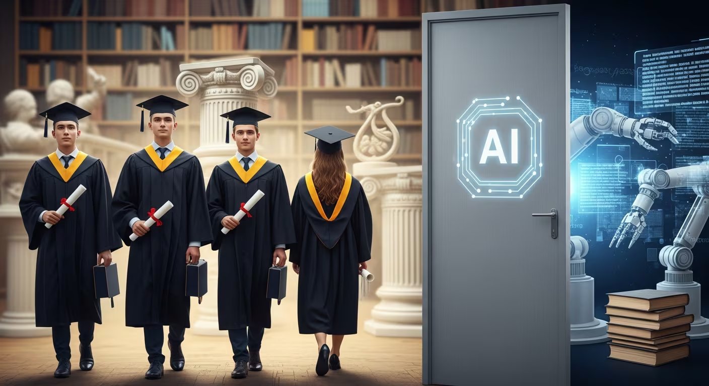 El avance de la IA ha despertado dudas sobre la importancia de ciertos títulos universitarios. (Imagen Ilustrativa Infobae)