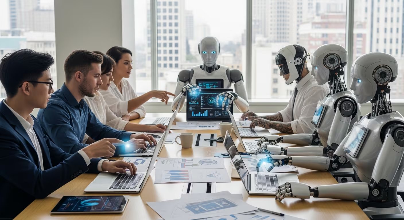 La automatización con IA en empresas estadounidenses elimina puestos de primer empleo, especialmente entre trabajadores de 22 a 25 años. (Imagen Ilustrativa Infobae)