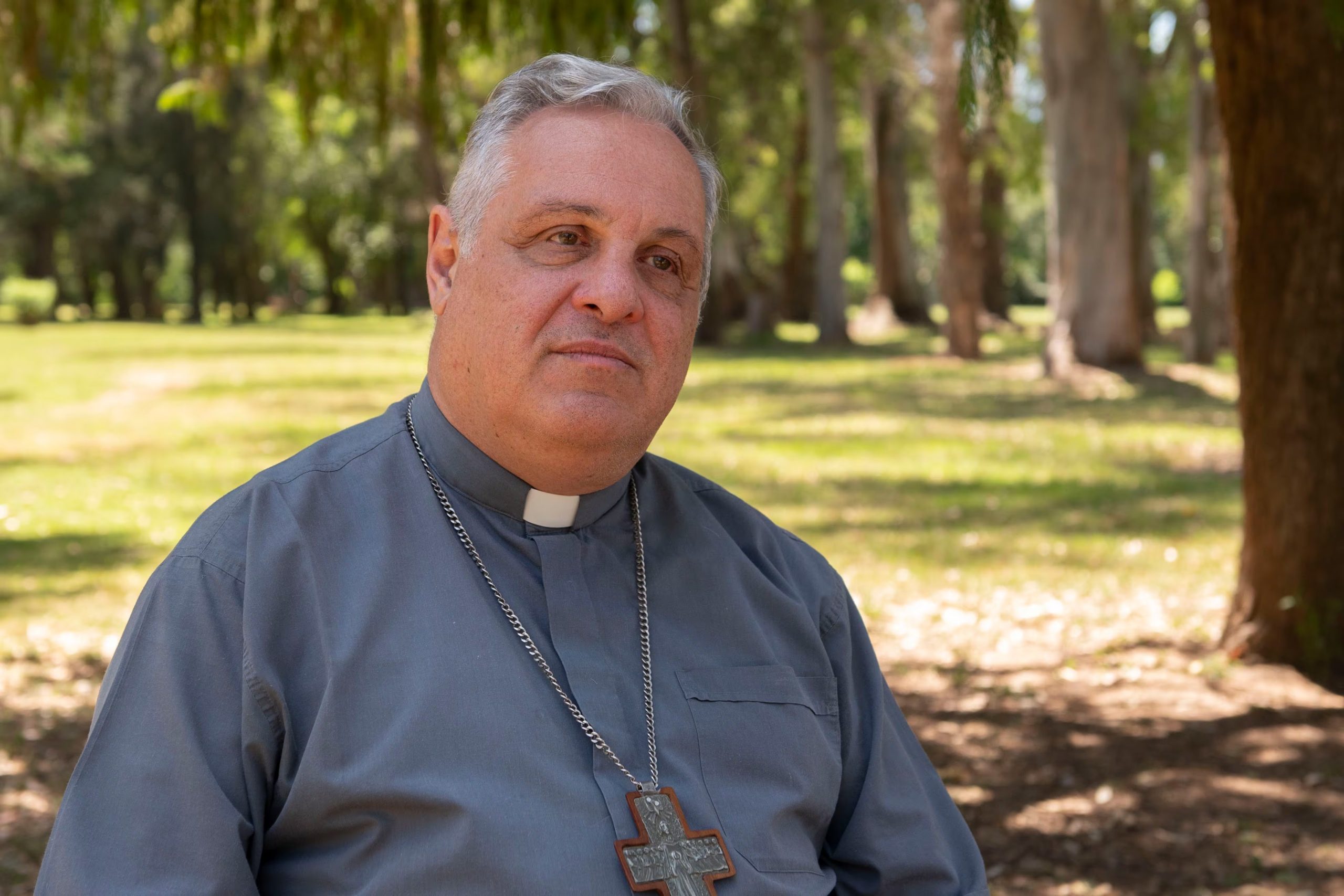 El presidente de la Conferencia Episcopal, Marcelo Colombo, celebrará la misa en Luján (foto Gastón Taylor)
