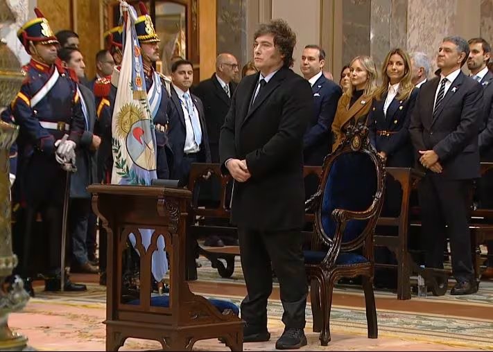 Javier Milei, en el último Tedeum por el 25 de Mayo 