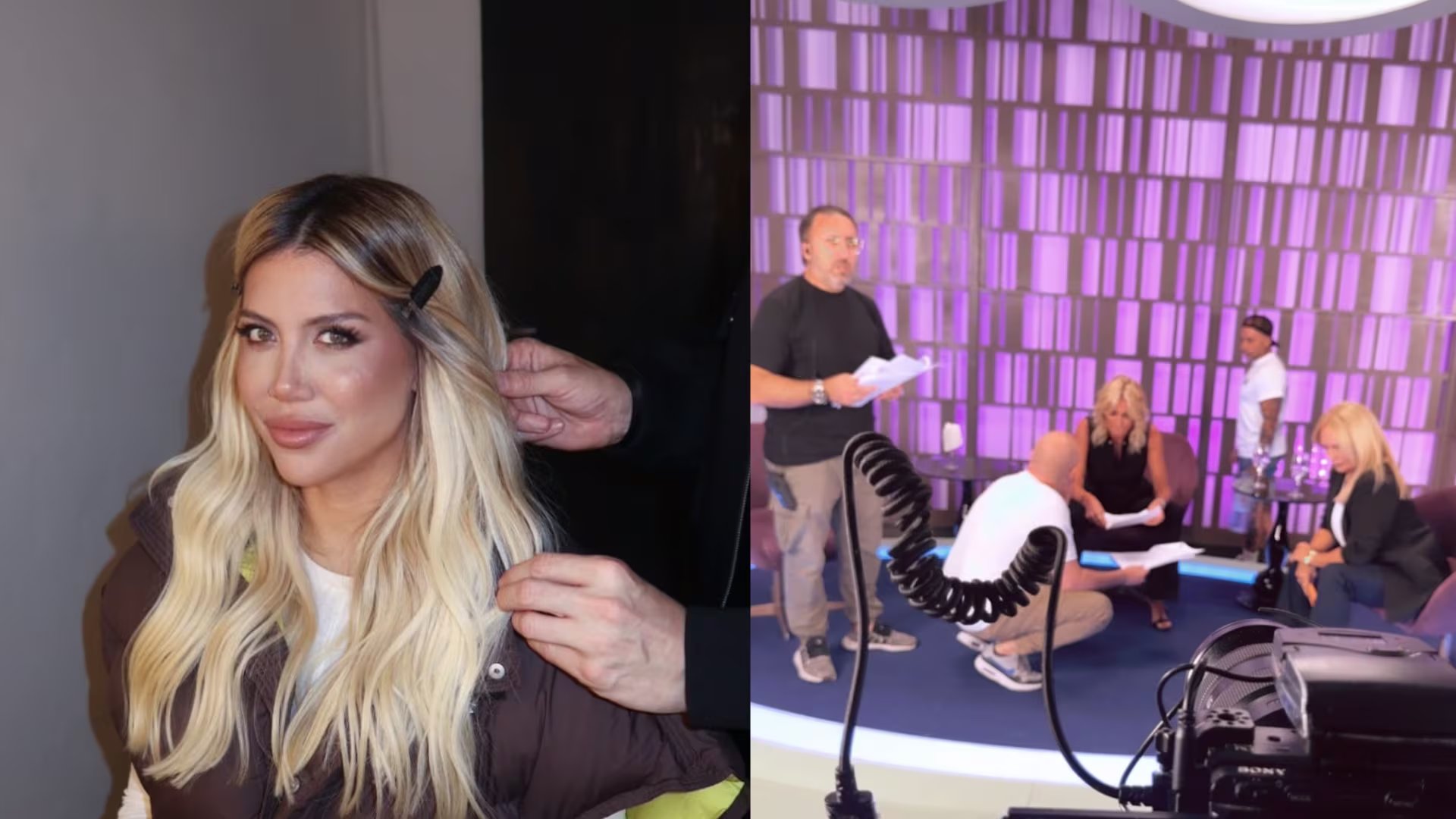 Wanda Nara comenzó la grabación de su serie vertical