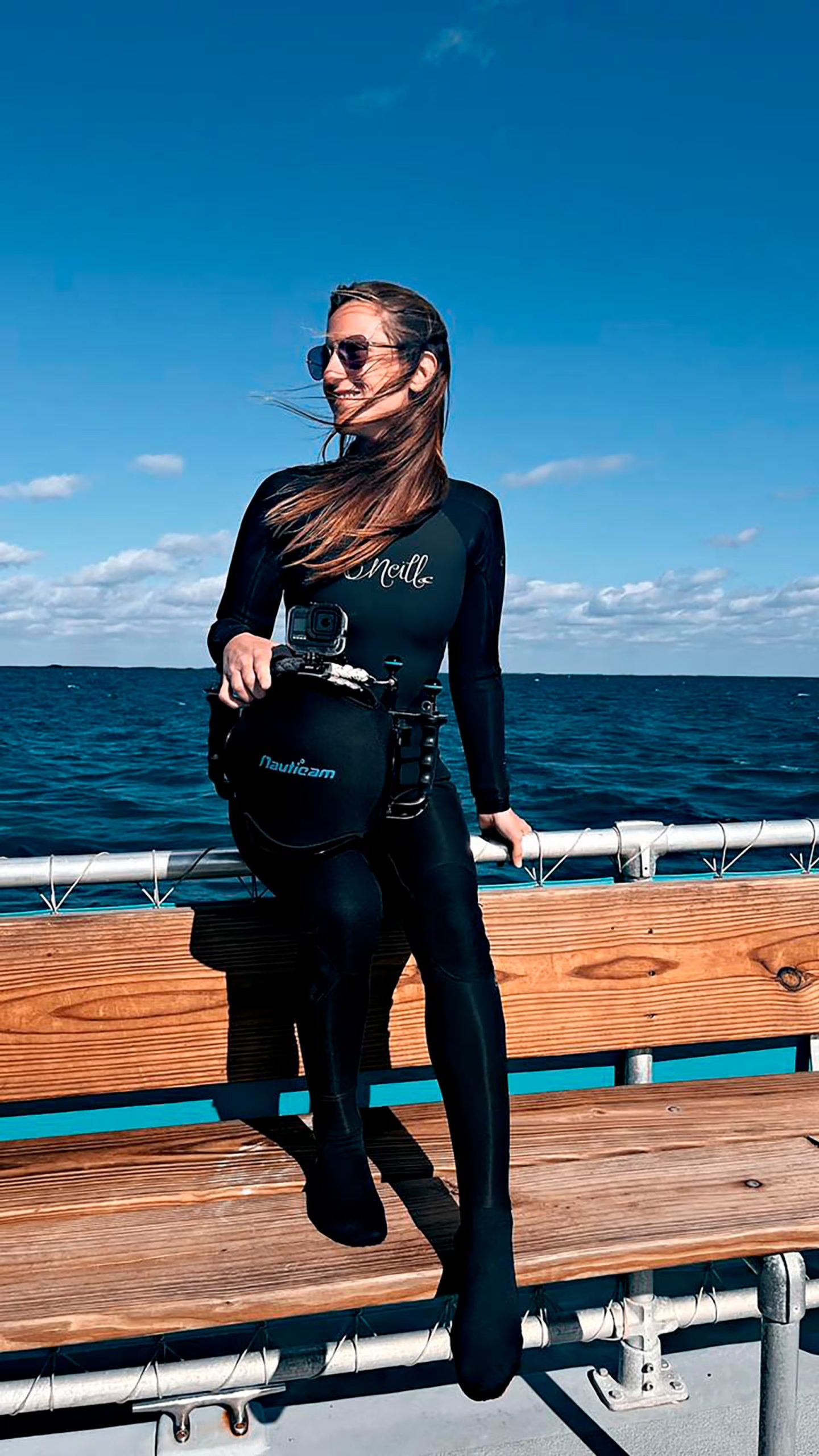 Romina Giorno tiene una escuela de buceo y fotografía submarina junto a su pareja Juan -Medina (@romigiorno)