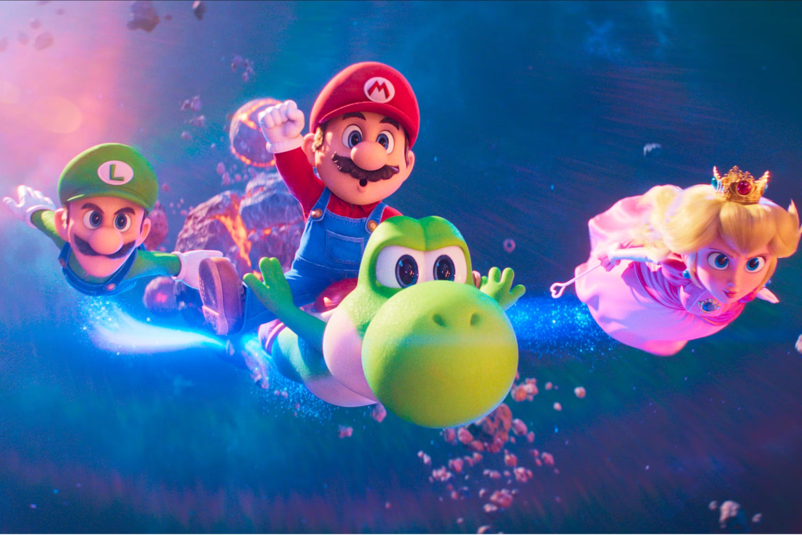 La película animada coproducida por Illumination, Nintendo y Universal suma un acumulado doméstico de USD 350,2 millones hasta el 20 de abril. (Nintendo and Illumination/Universal Pictures via AP)