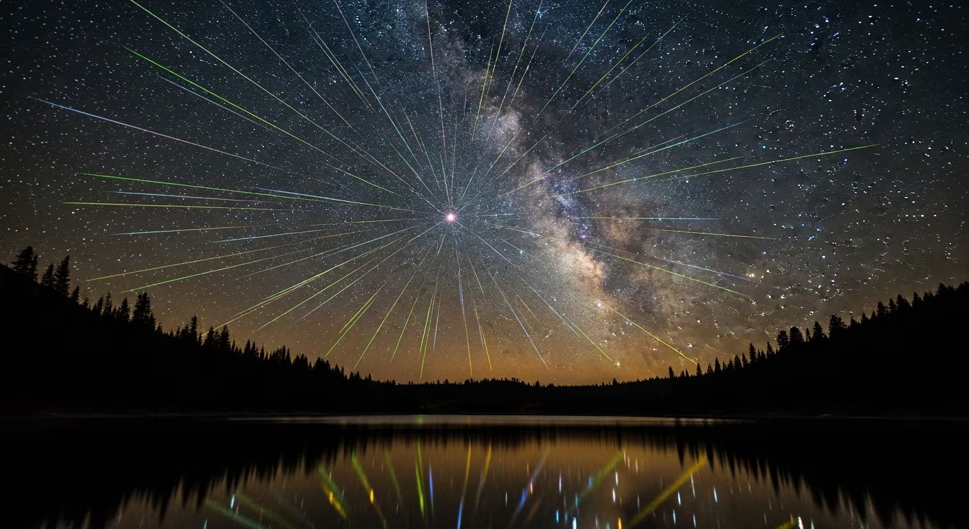 La lluvia de meteoros Líridas alcanzará su máxima actividad en el sur de California durante la noche del 21 de abril de 2026. (Imagen Ilustrativa Infobae)