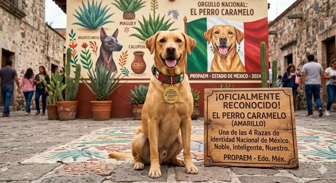 La Propaem reconoce oficialmente al perro Caramelo como parte de las razas mexicanas, destacando su relevancia social en México.(Especial)
