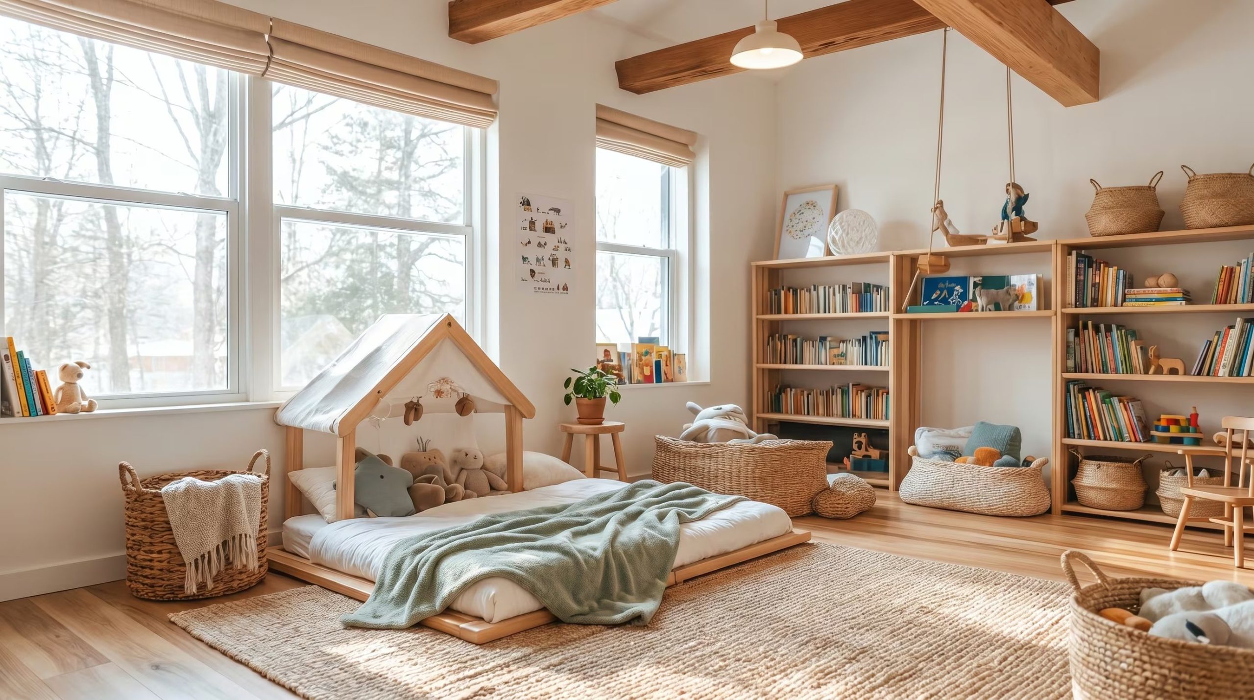 Dividir la habitación en zonas específicas ayuda a los niños a desarrollar hábitos ordenados. (Imagen Ilustrativa Infobae)