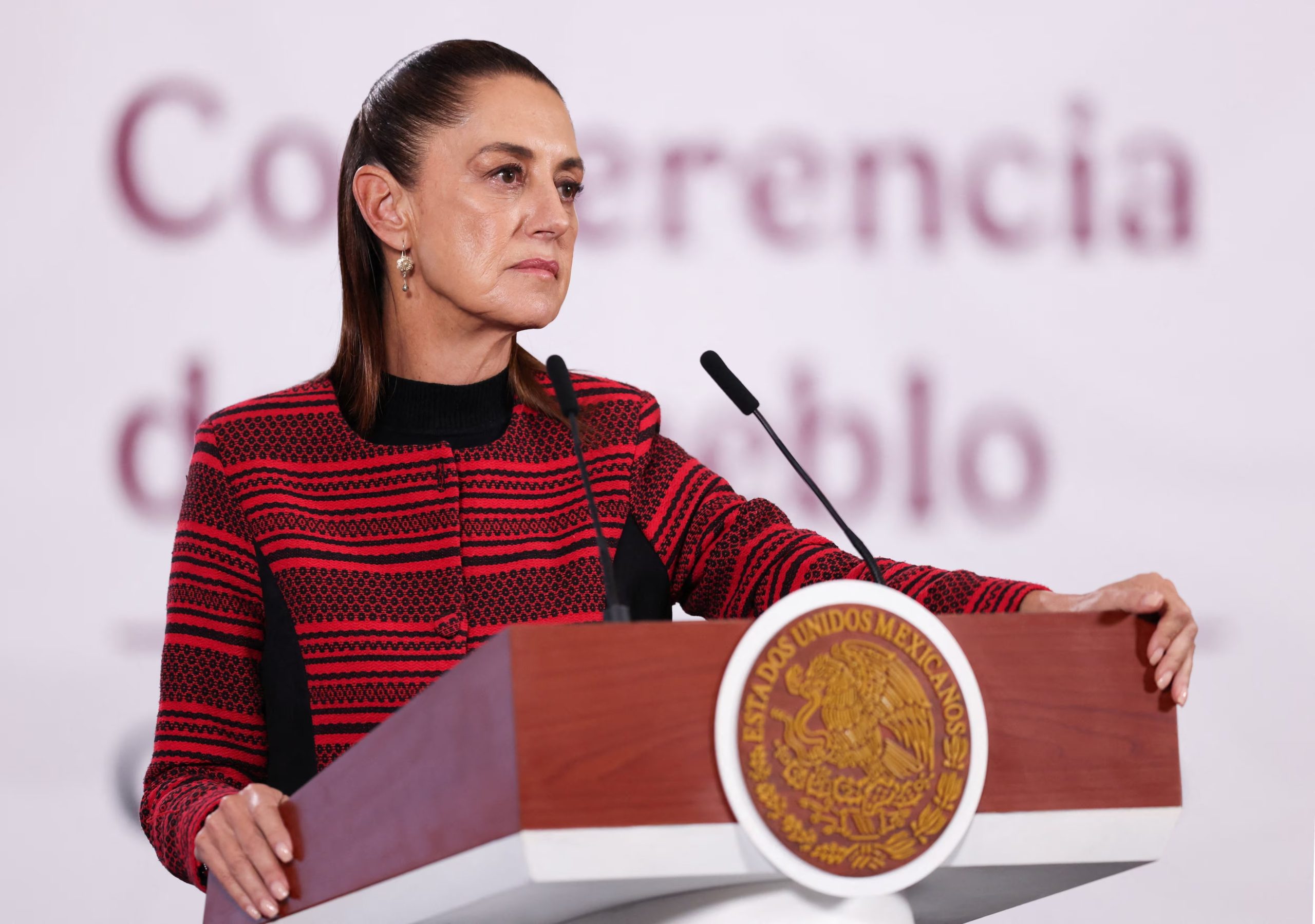 La presidenta de México, Claudia Sheinbaum, se encuentra de segunda en la lista de los líders mejor valorados de Latam. (REUTERS/ARCHIVO)