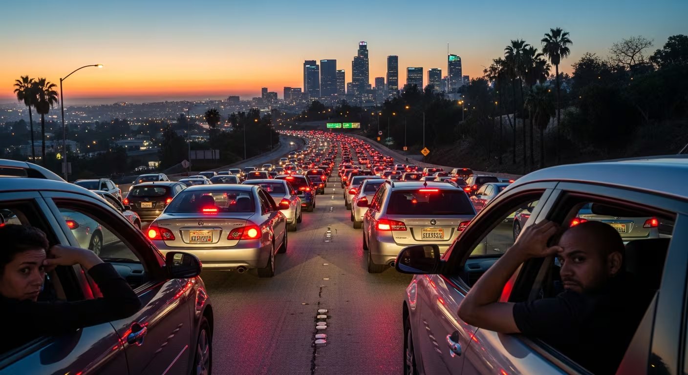 El índice de descortesía urbana en Los ángeles se elaboró a partir de reportes de comportamientos groseros en escenarios cotidianos (Imagen Ilustrativa Infobae)