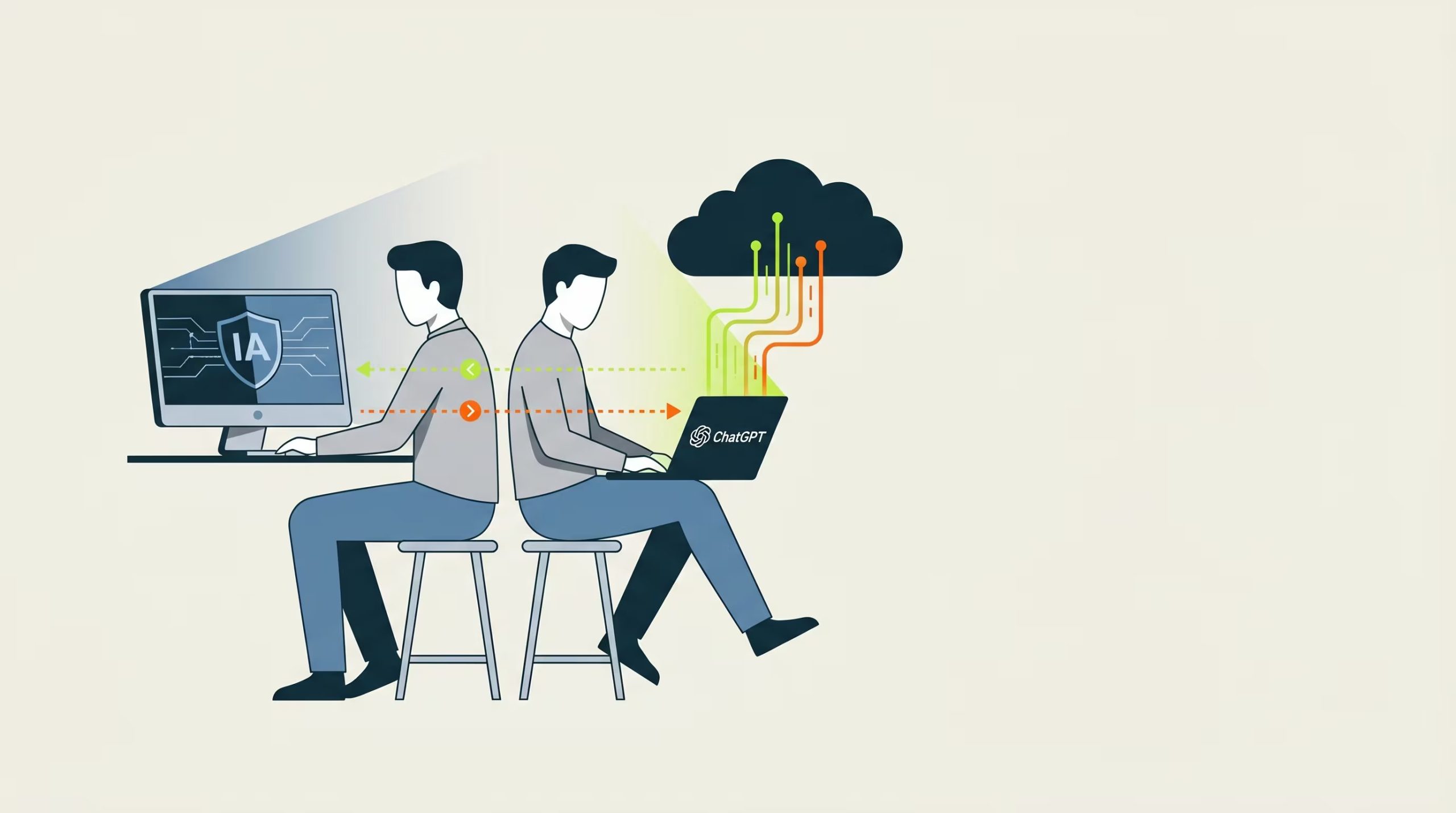 La brecha entre las estrategias oficiales y el uso real de IA genera una infraestructura paralela en las compañías, con riesgos y oportunidades para la productividad. (Imagen Ilustrativa Infobae)